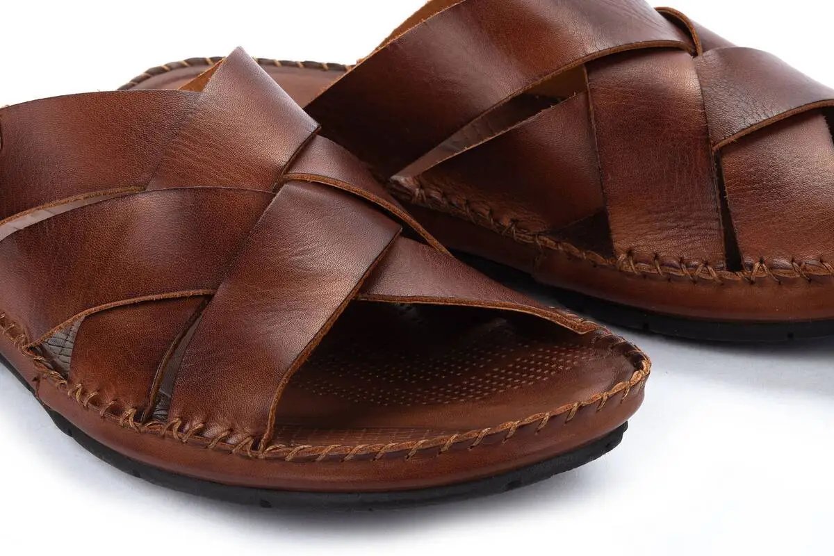 'TARIFA' men's slide sandal - brown - Chaplinshoes'TARIFA' men's slide sandal - brownPikolinos