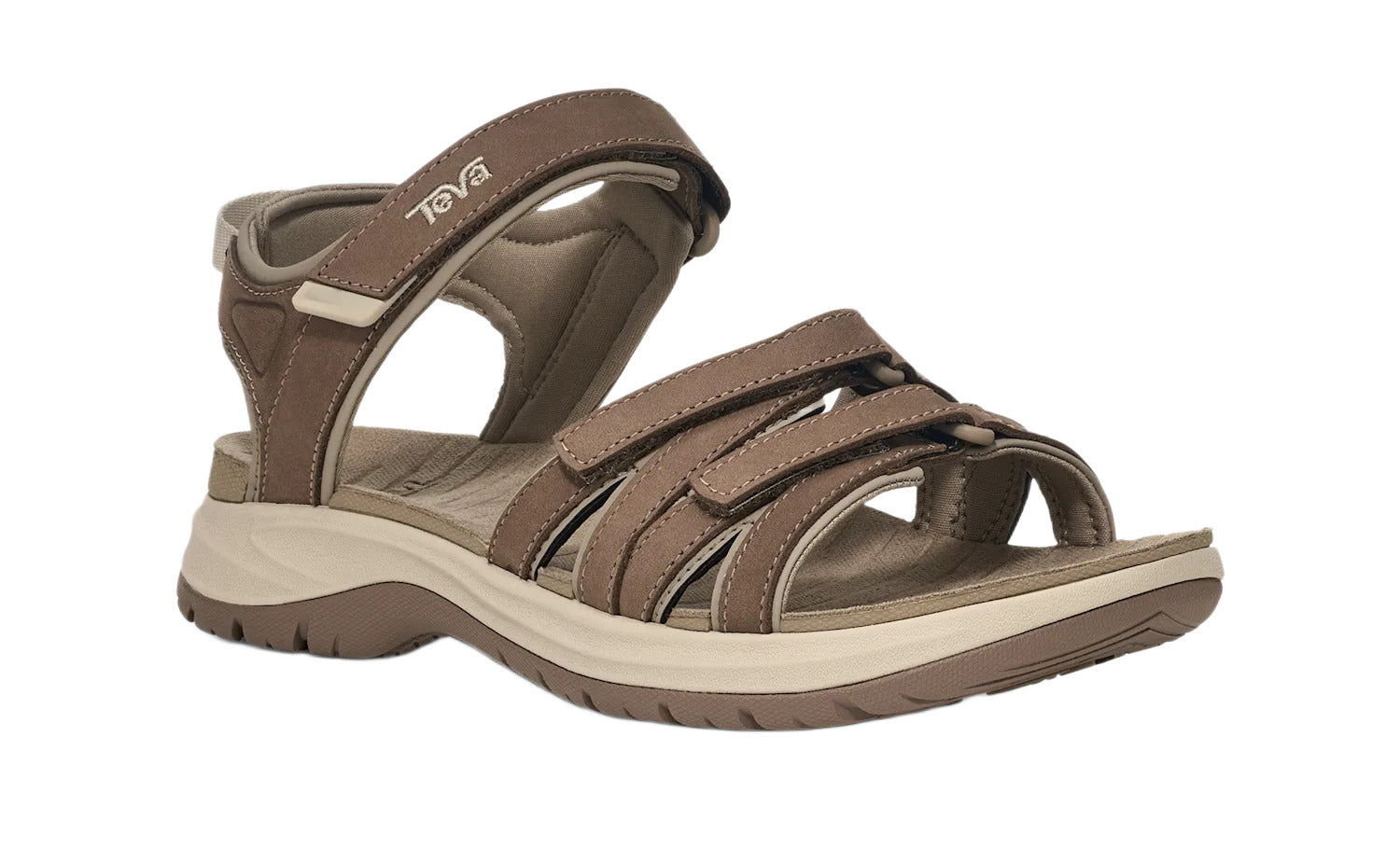 'Tirra Sport Leather' women's sandal - brown