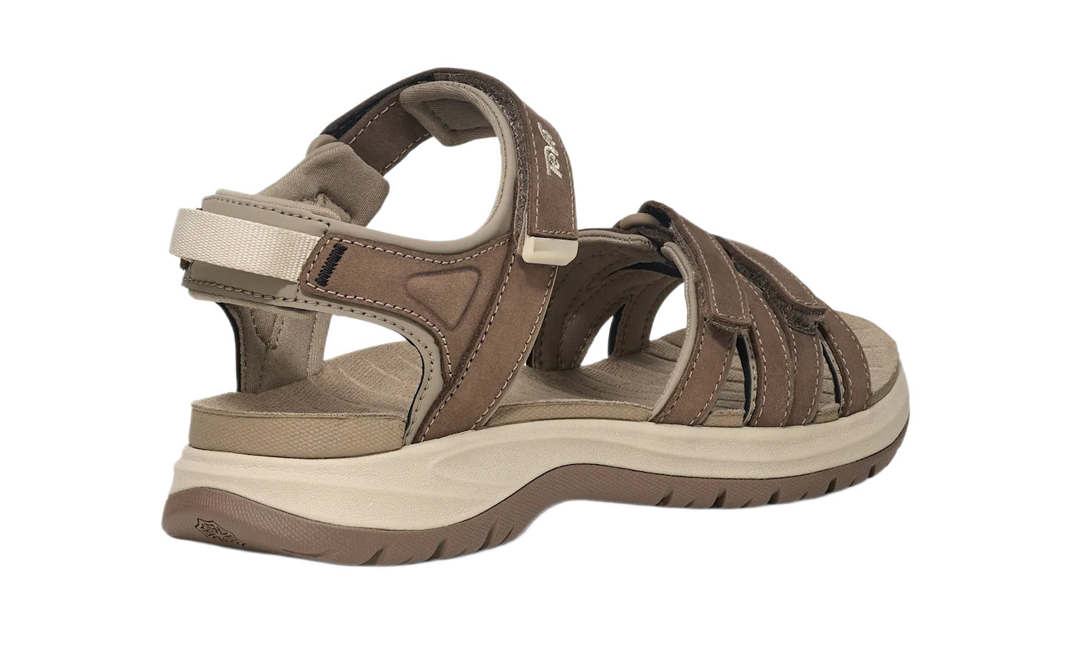 'Tirra Sport Leather' women's sandal - brown