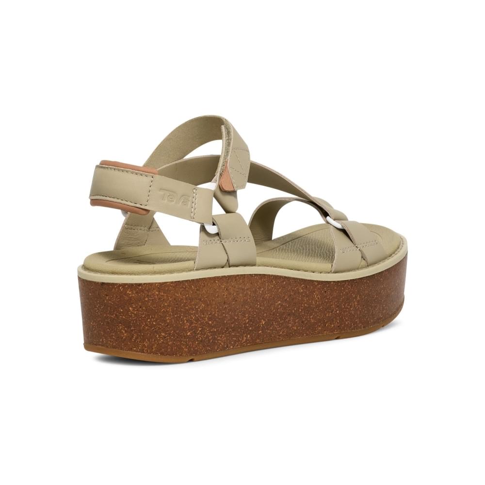 Damessandaal 'Madera Wedge' - groen