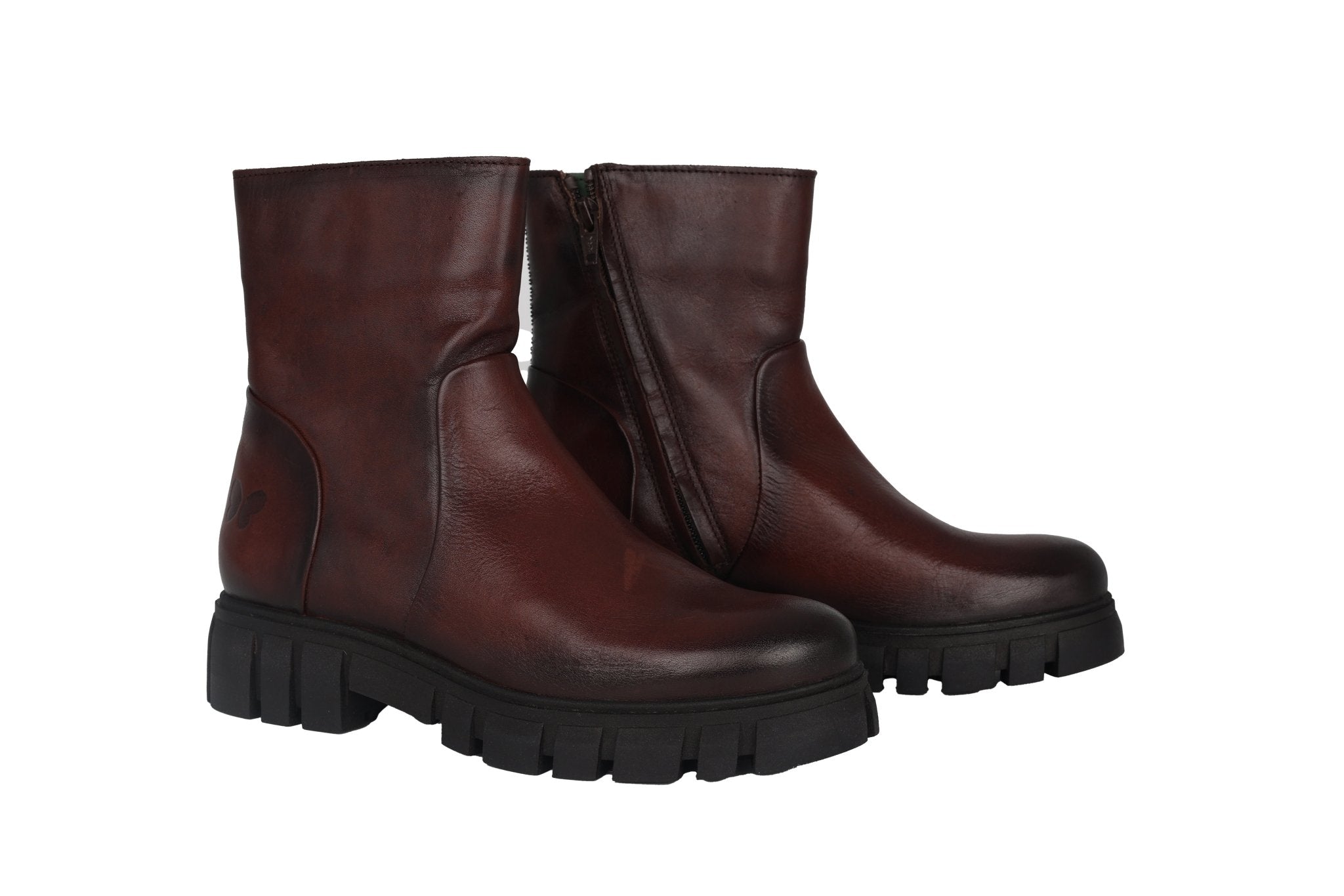 Botki damskie do kostki 'Tibre Java' - brązowy - ChaplinshoesBotki damskie do kostki 'Tibre Java' - brązoweFelmini