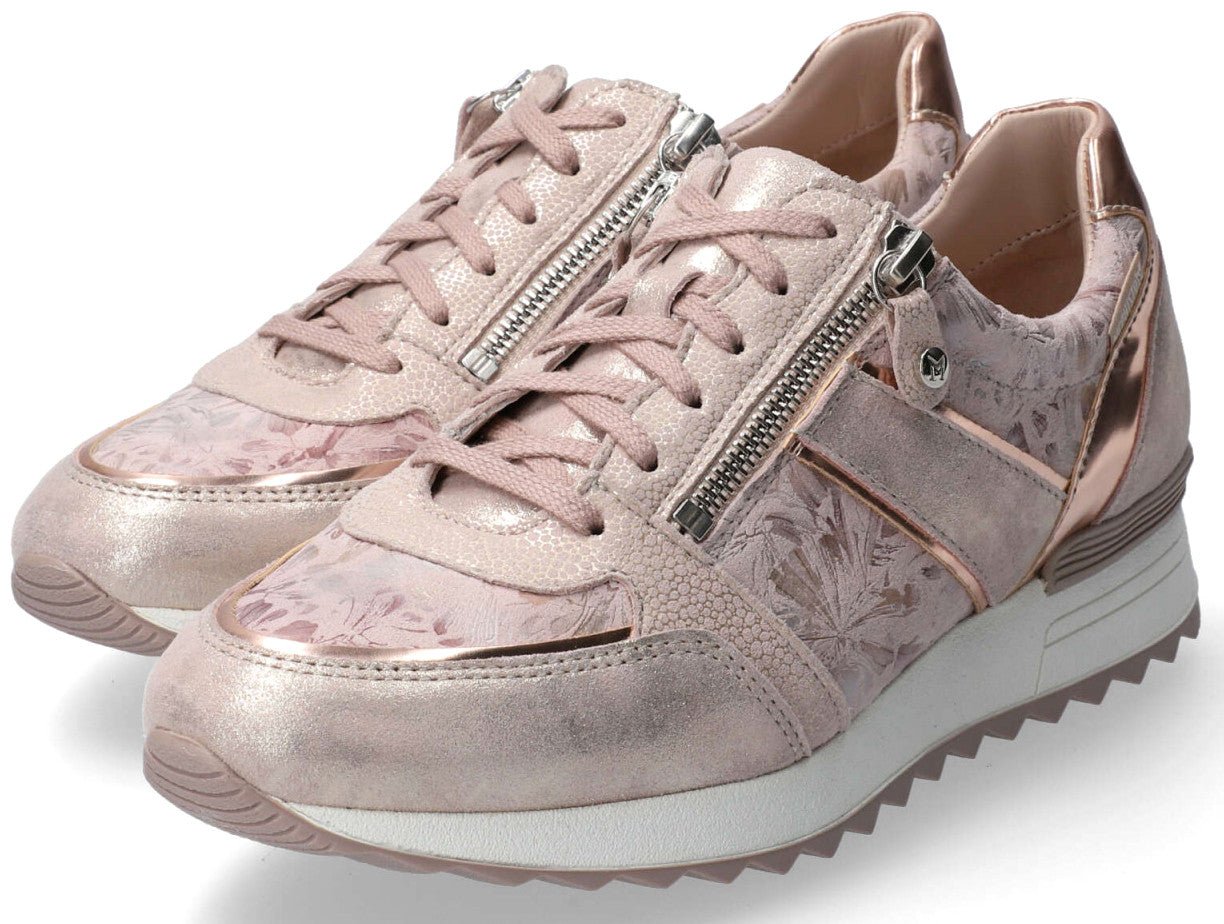 'Toscana' women's lace - zip sneaker - Pink beige - Chaplinshoes'Toscana' women's lace - zip sneaker - Pink beigeMephisto