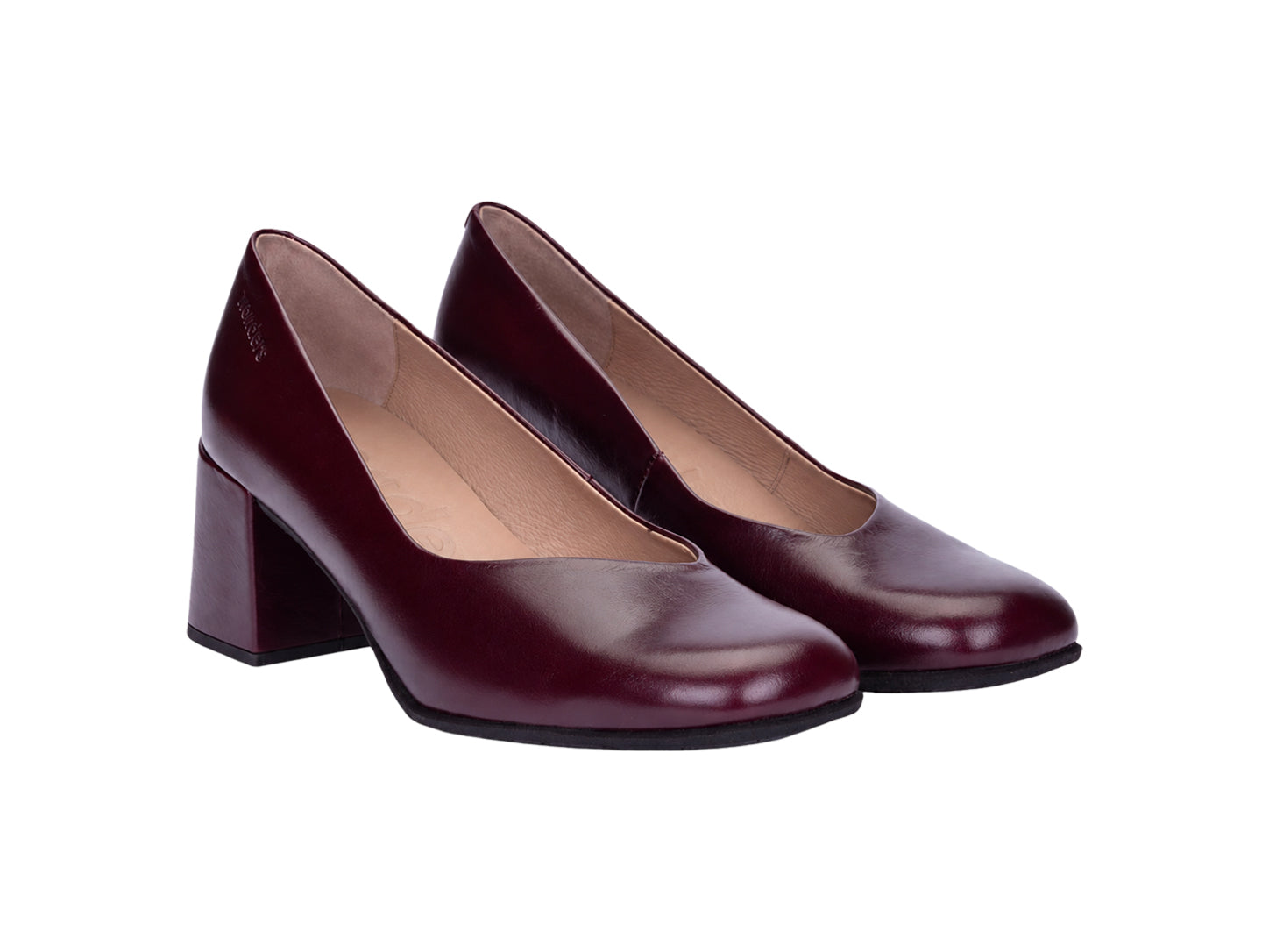 'Vflex 01' women's leather heel pumps - red