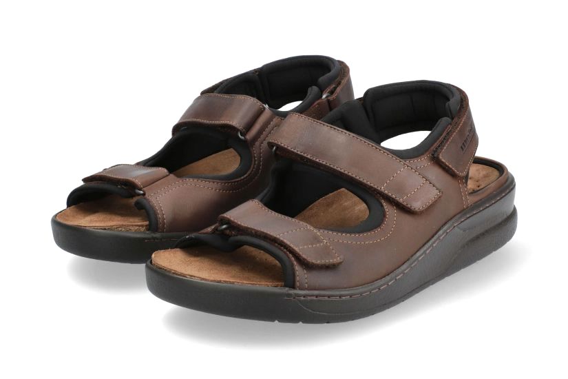 Herren-Sandale „Valden“ mit weiter Passform (H) – Braun