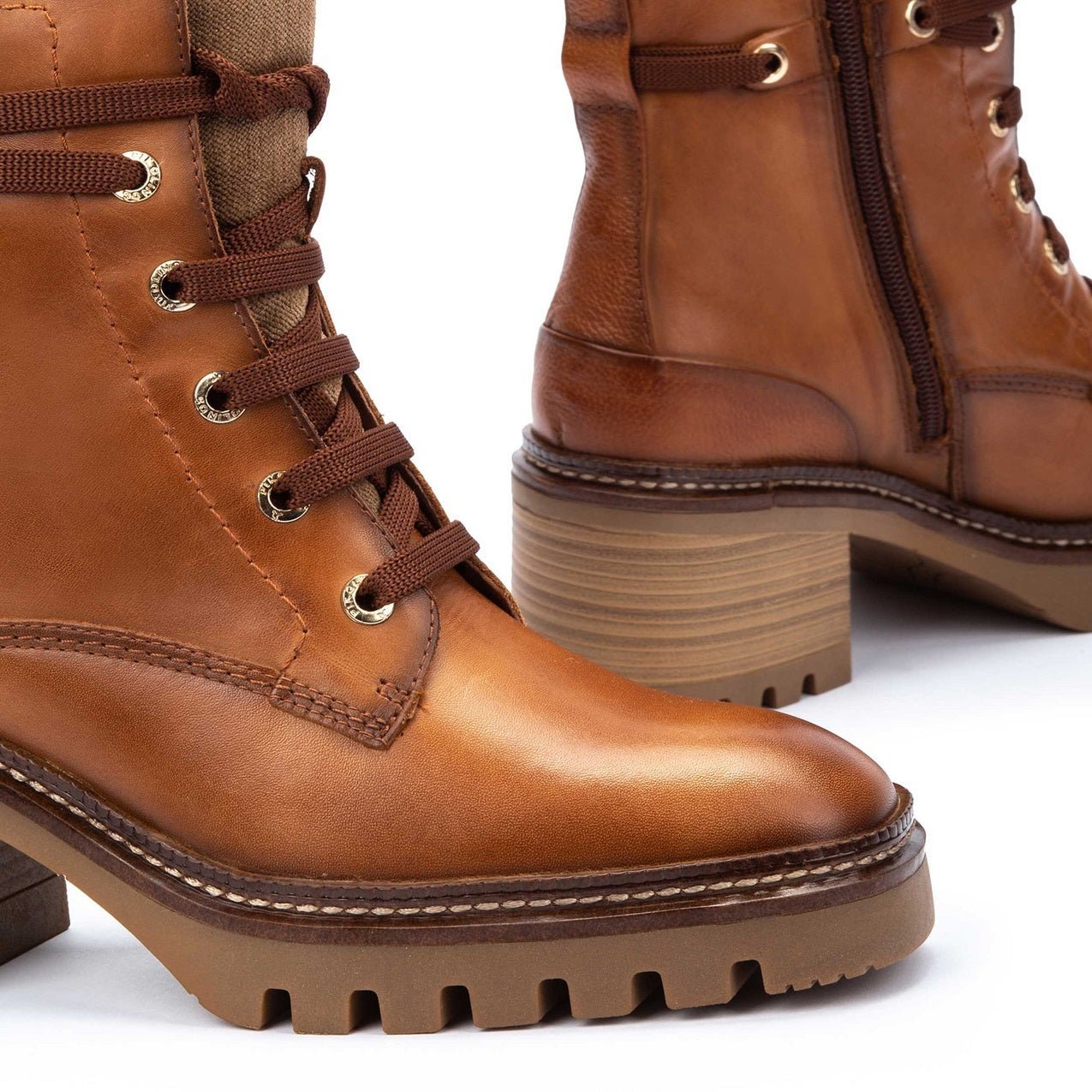 'Valladolid' women's lace - zip boot - Brown - Chaplinshoes'Valladolid' women's lace - zip boot - BrownPikolinos