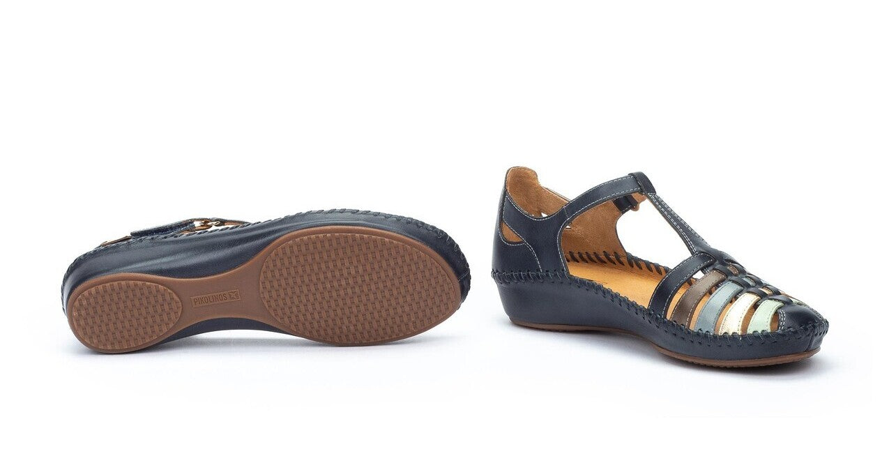 'P. Damessandaal Vallarta - blauw