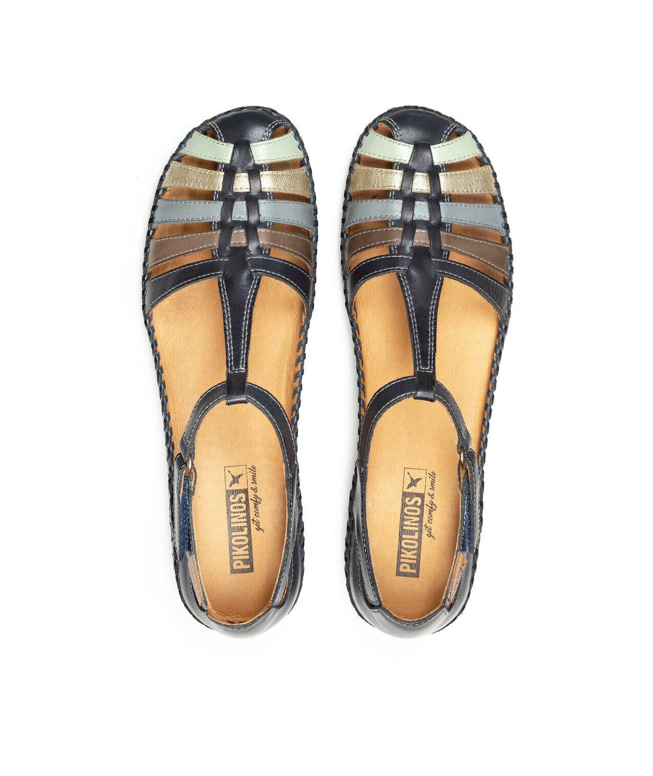 'P. Damessandaal Vallarta - blauw