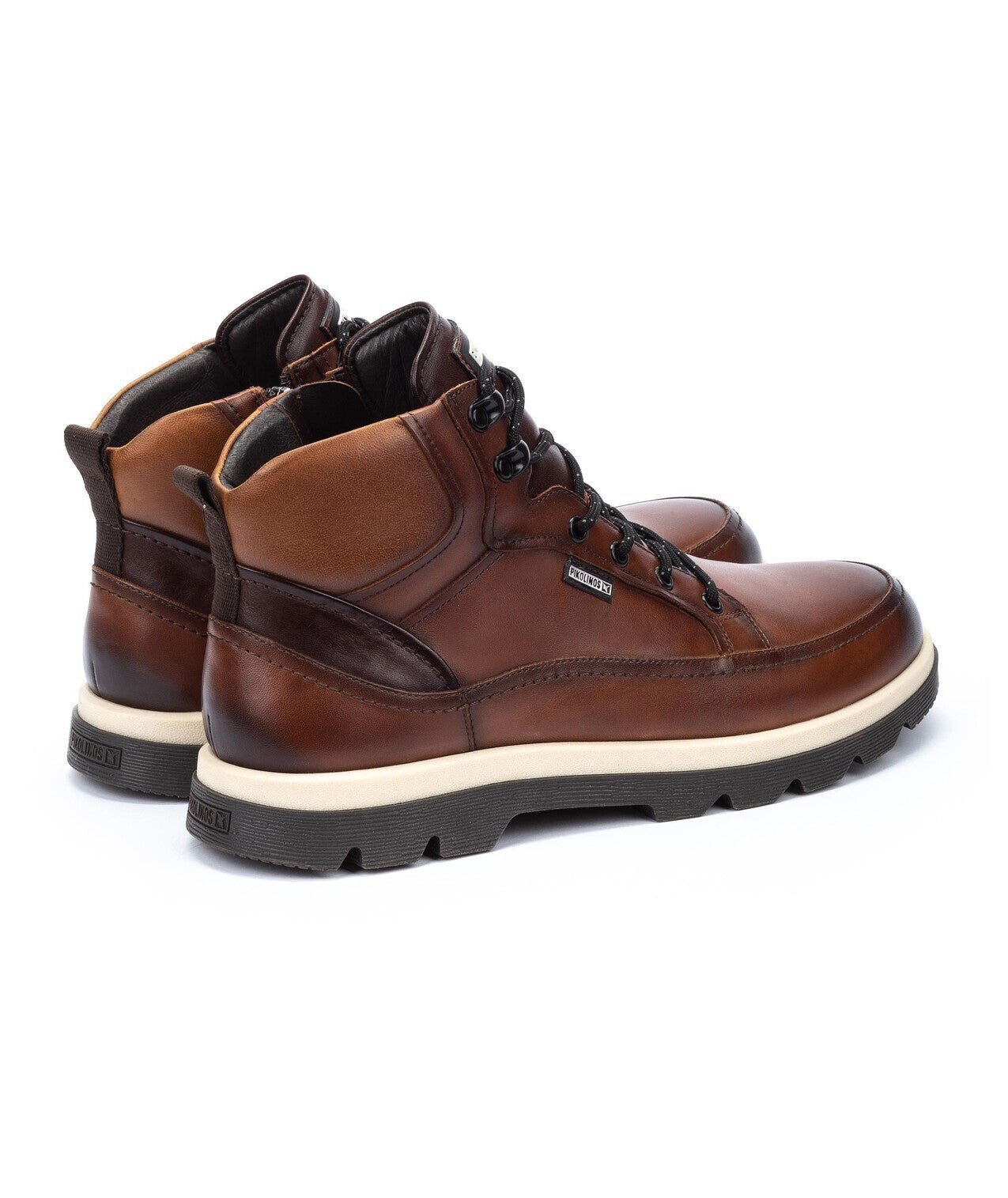'Vigo' men's lace - zip boot - Brown - Chaplinshoes'Vigo' men's lace - zip boot - BrownPikolinos