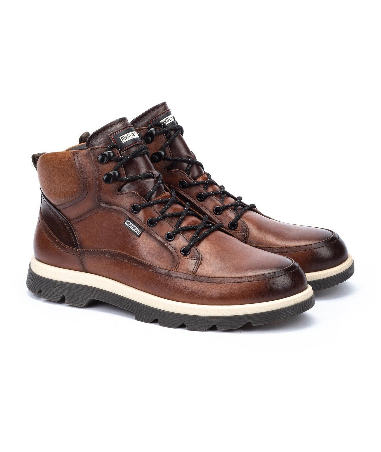 'Vigo' men's lace - zip boot - Brown - Chaplinshoes'Vigo' men's lace - zip boot - BrownPikolinos