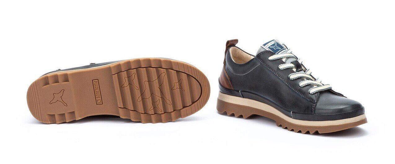 'Vigo' women's lace - zip sneaker - Blue - Chaplinshoes'Vigo' women's lace - zip sneaker - BluePikolinos