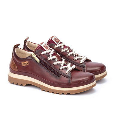 'Vigo' women's lace - zip sneaker - Red - Chaplinshoes'Vigo' women's lace - zip sneaker - RedPikolinos