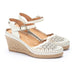 'Vila' women's wedge sandal - Off white - Chaplinshoes'Vila' women's wedge sandal - Off whitePikolinos