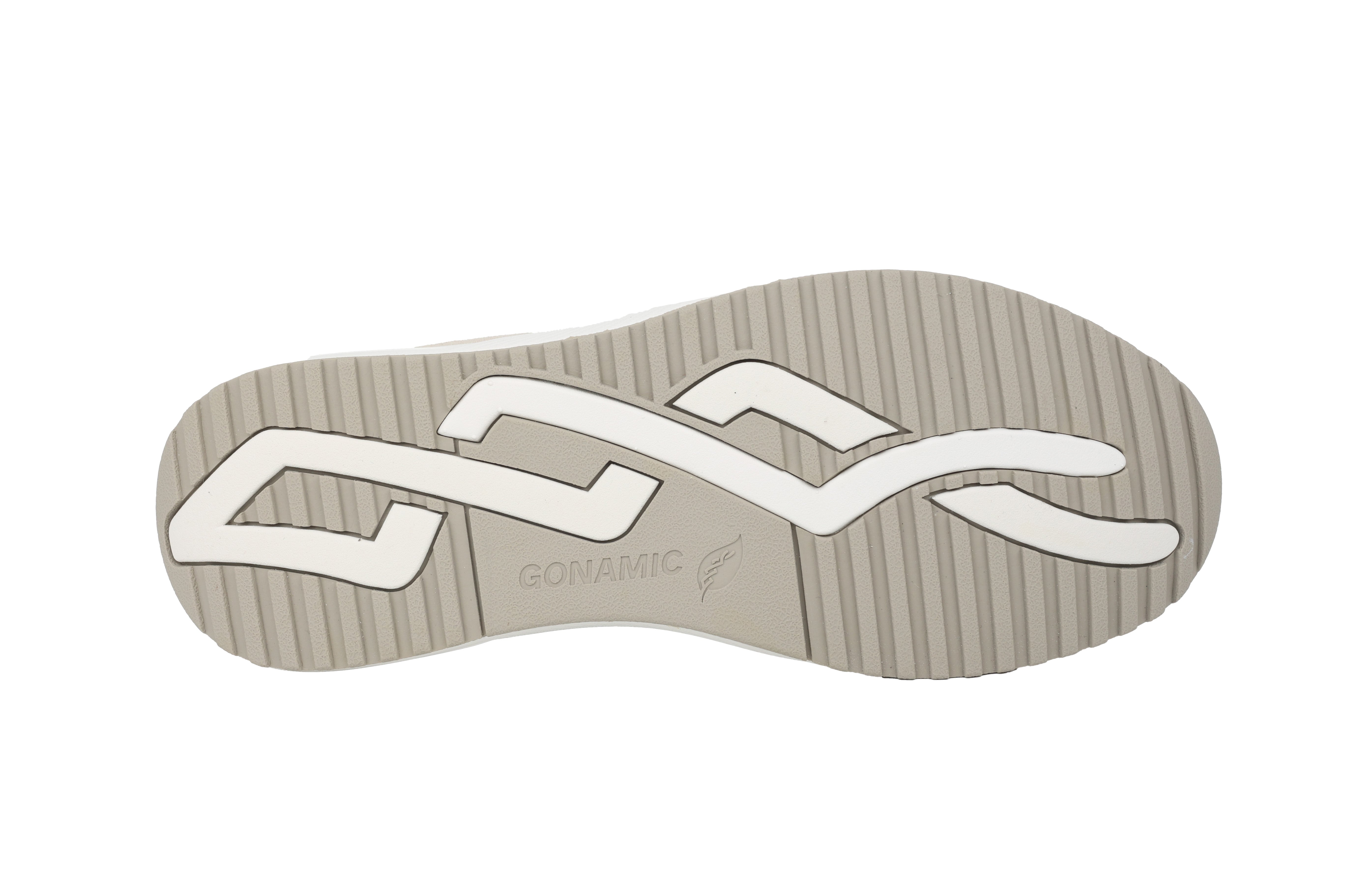 Damen-Schnürsneaker 'H-Mara' mit weiter Passform (H) – Grau-Beige-Mix