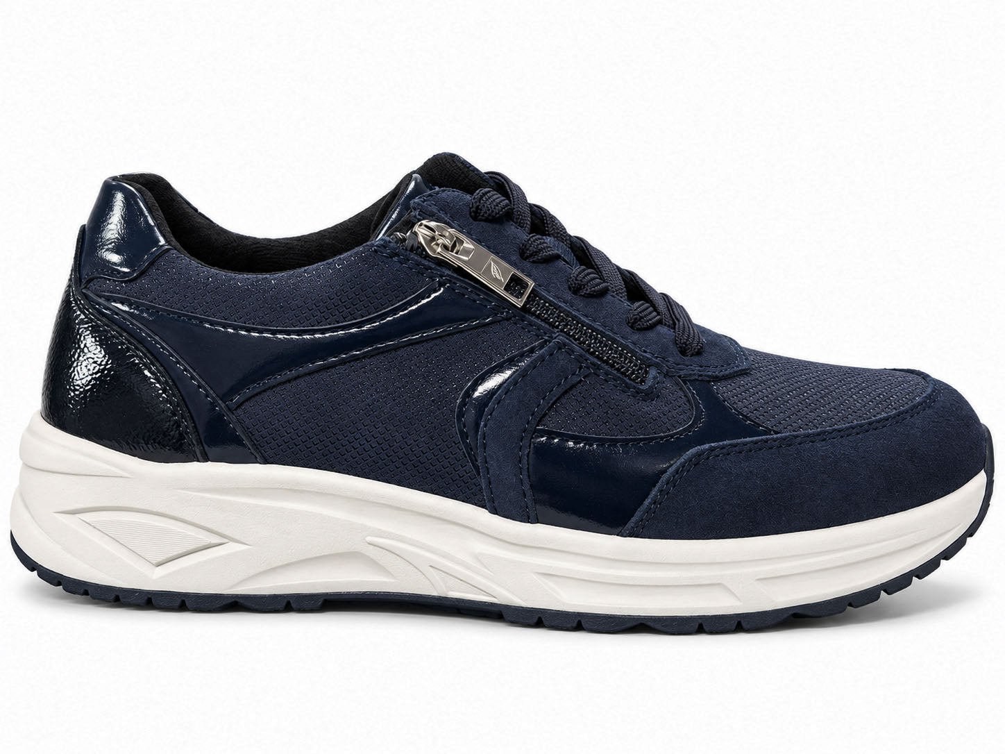 'H-Jill' damesneakers i bred pasform (H) - blå