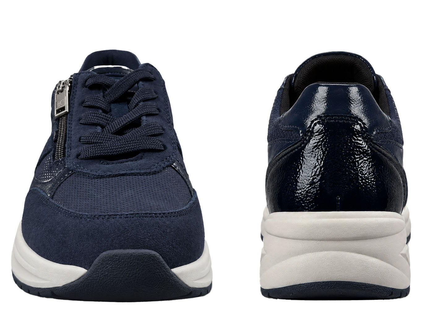 'H-Jill' damesneakers i bred pasform (H) - blå