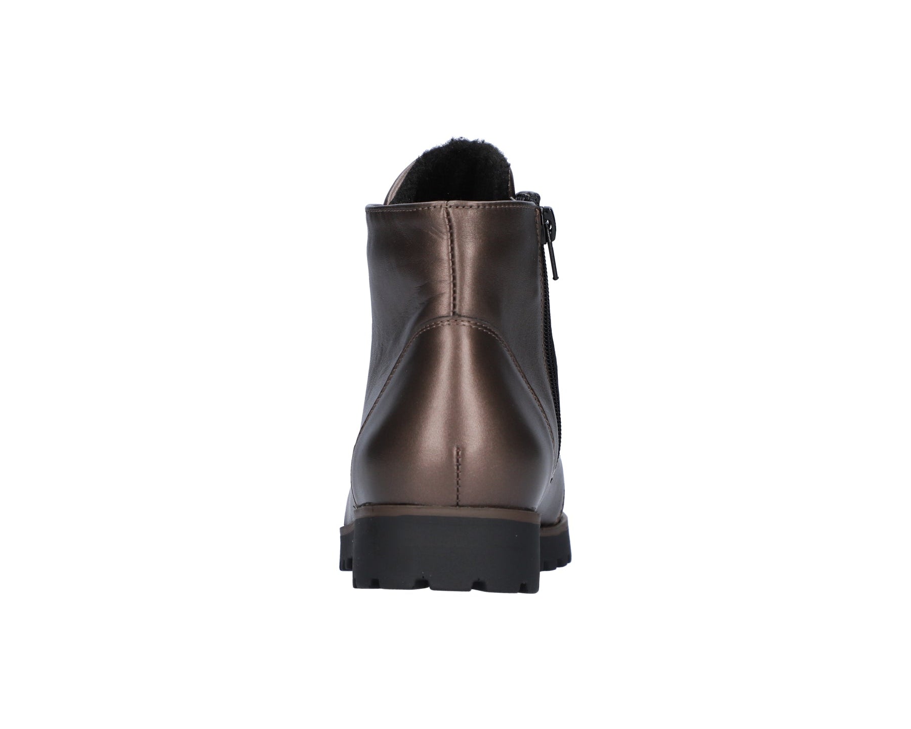 Bottine à lacets et zip femme coupe large (H) 'H-Teresa' - vert