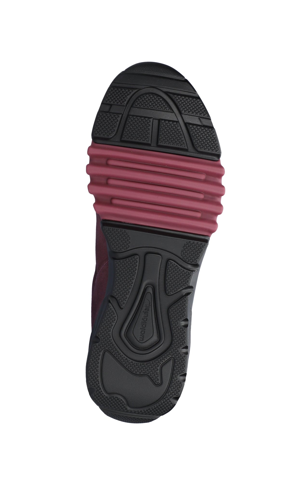 'H-Amiata' waterdichte dames wandelsneaker met brede pasvorm (H) - rood