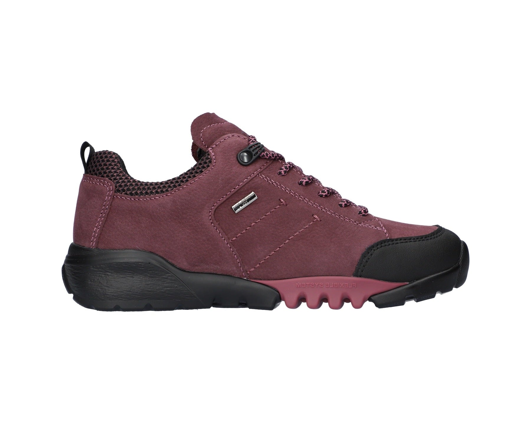 'H-Amiata' waterdichte dames wandelsneaker met brede pasvorm (H) - rood