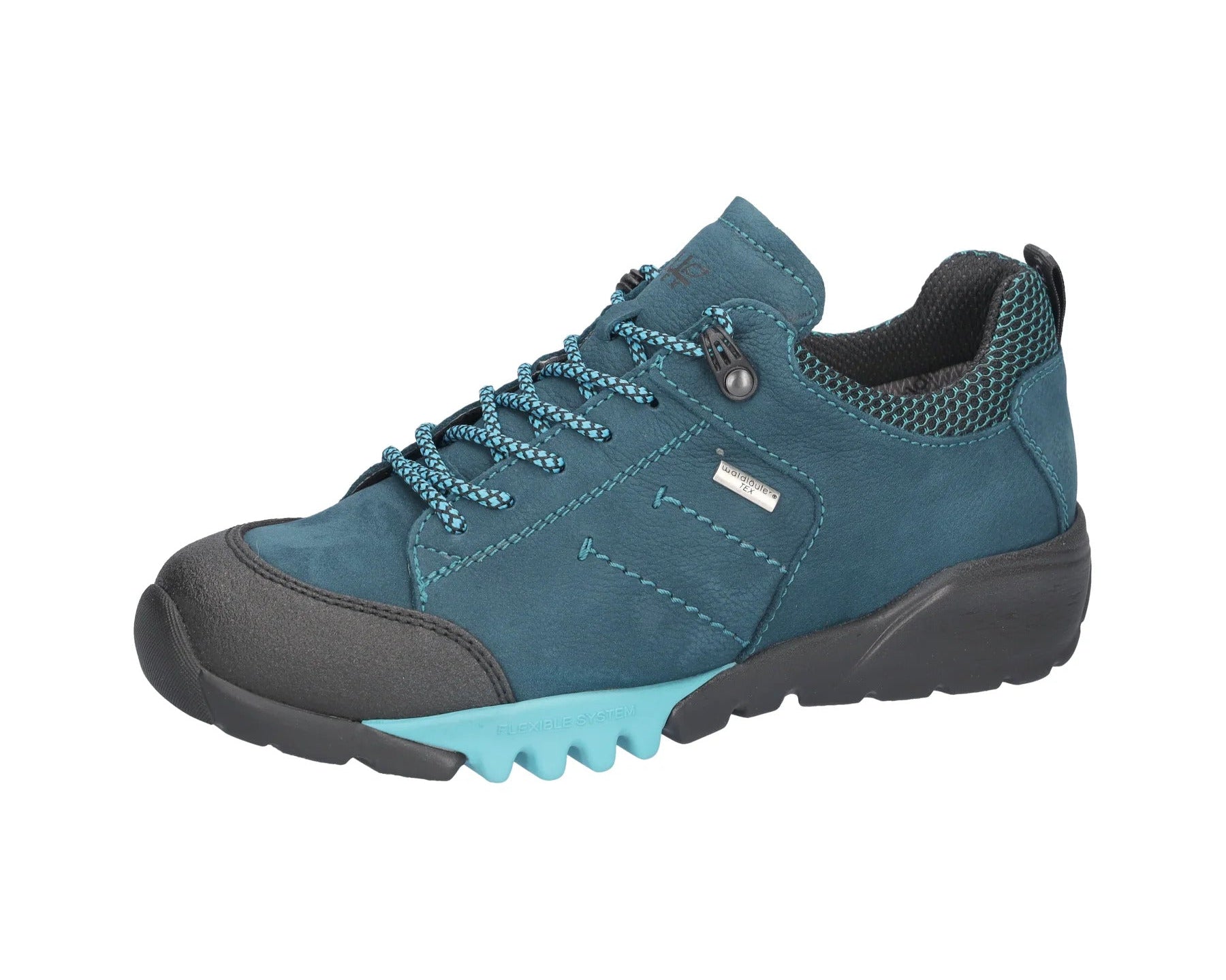H-Amiata Women's Wide Fit (H) Waterproof Walking Sneakers - Blue
