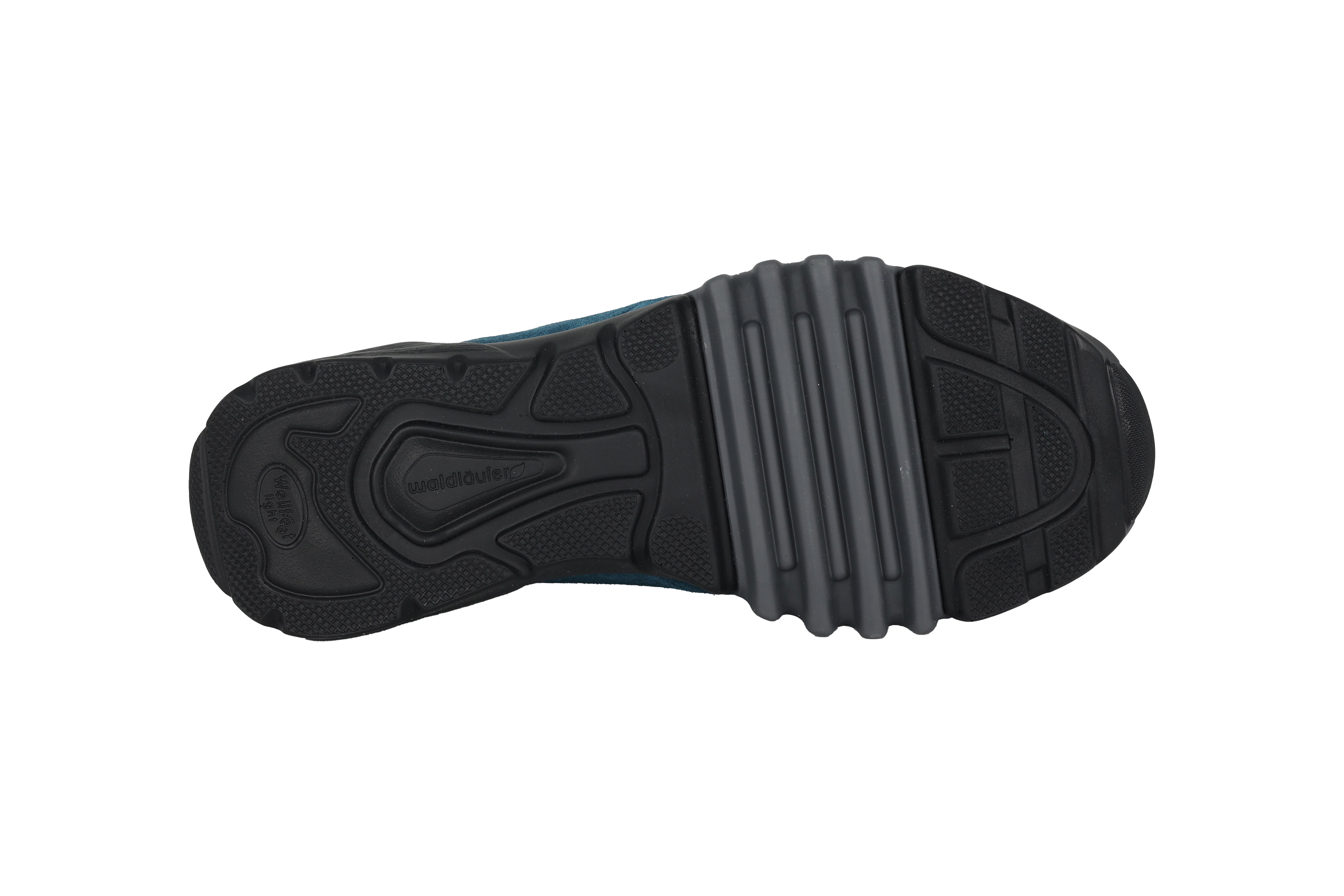 Stivale impermeabile da passeggio da donna a vestibilità ampia (H) "H-Amiata" - blu