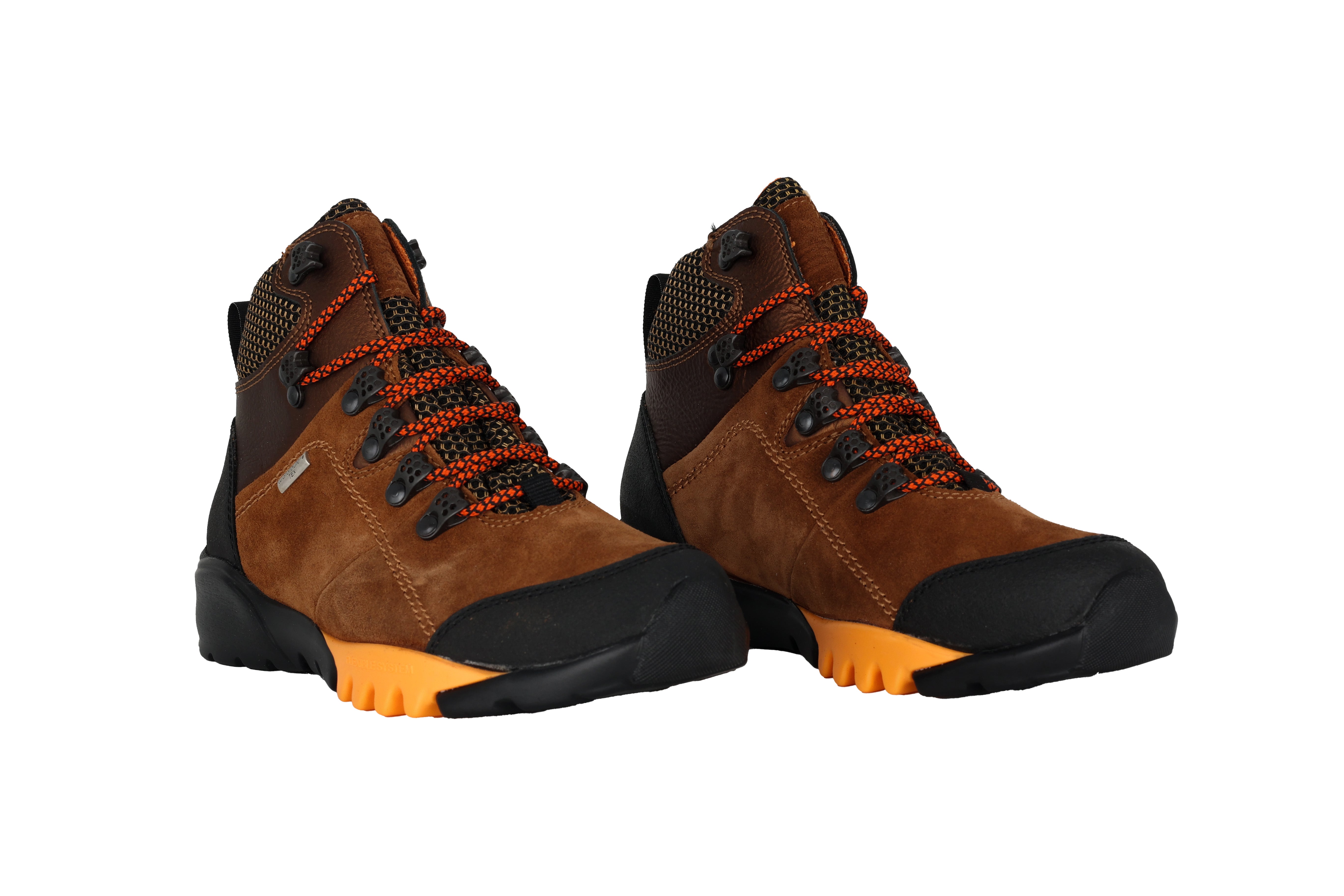 Botte de marche imperméable coupe large (H) pour femme 'H-Amiata' - marron