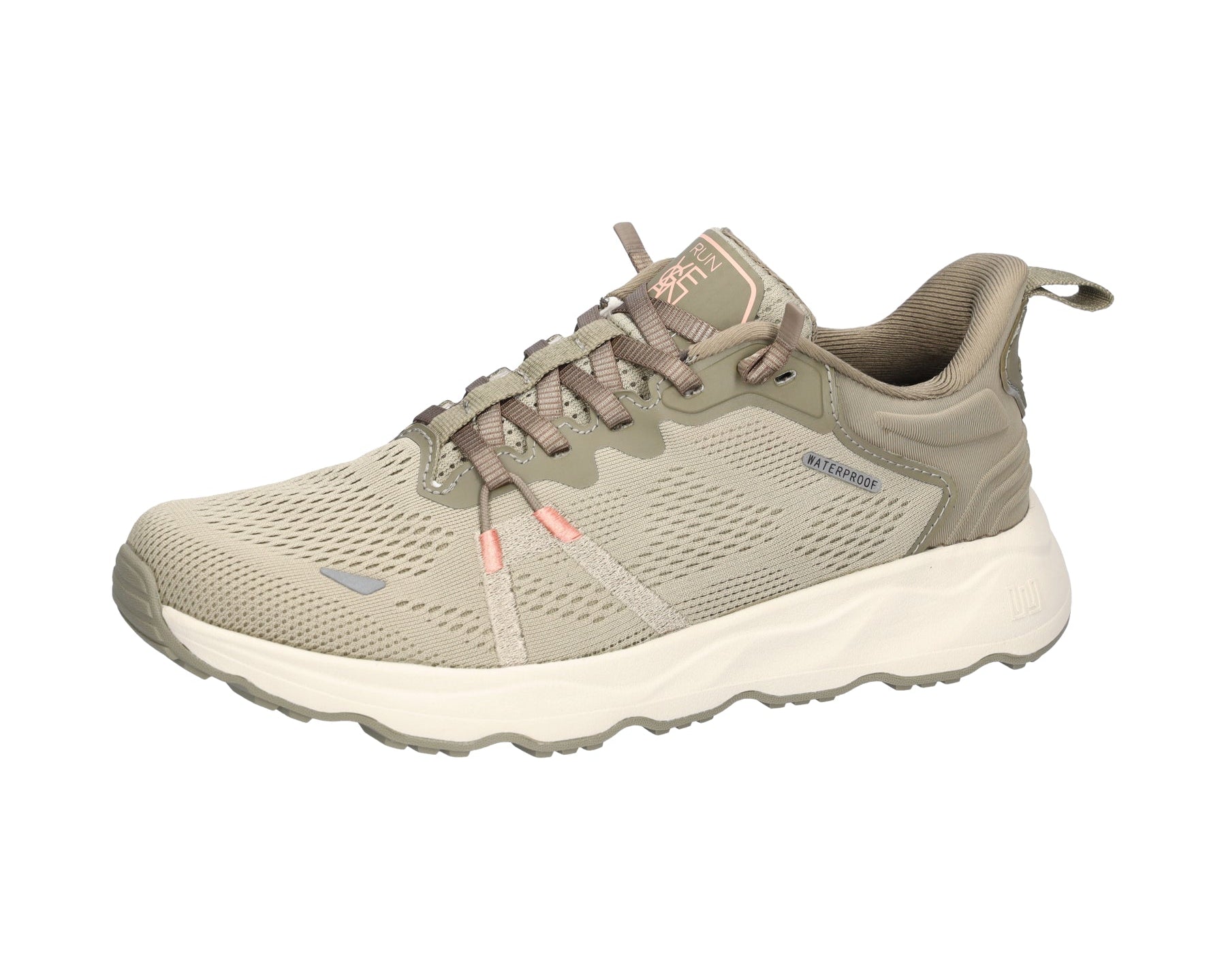 'H-Freya' damesneakers med bred pasform (H) - Grøn
