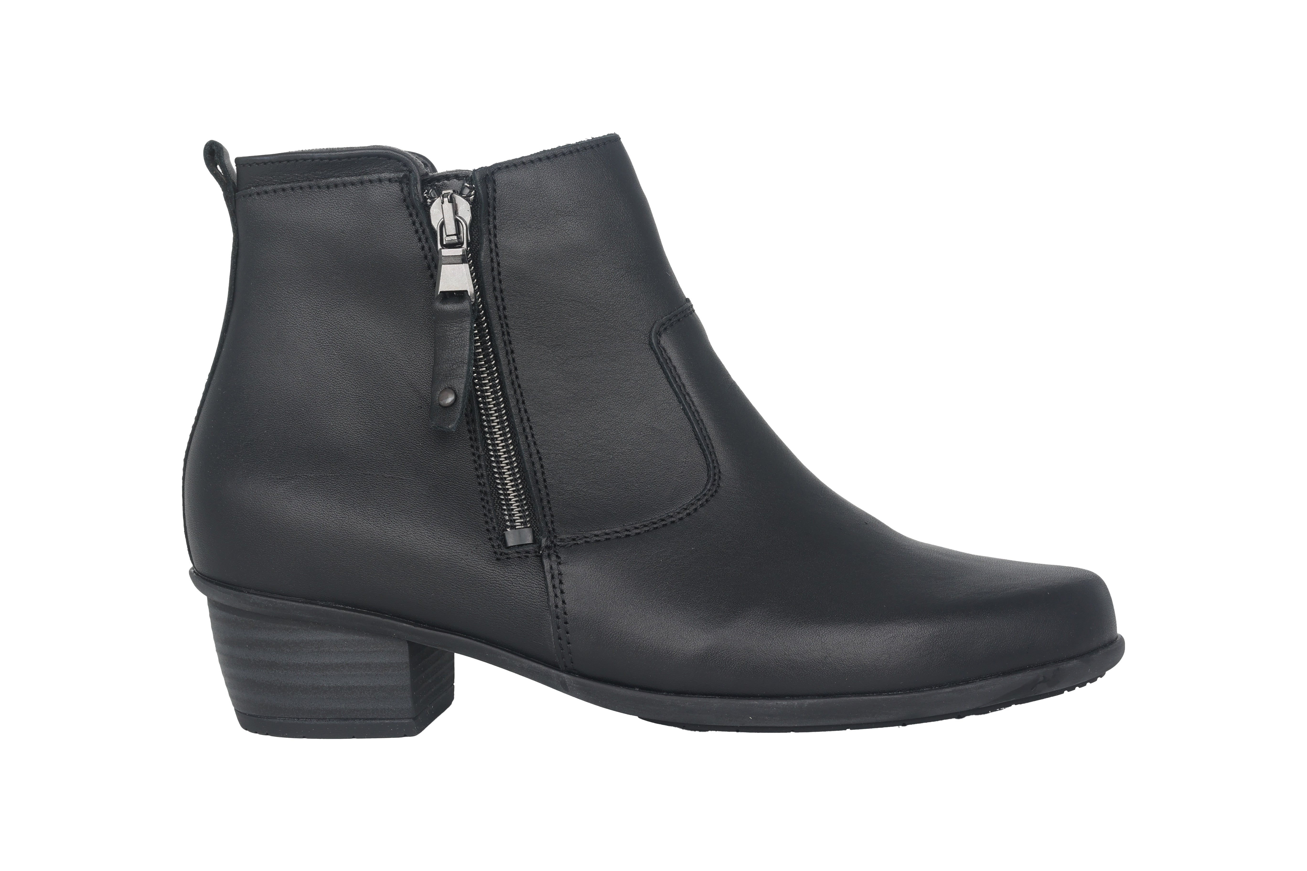 Damen-Stiefelette „Haifi“ mit weiter Passform (H) – Schwarz