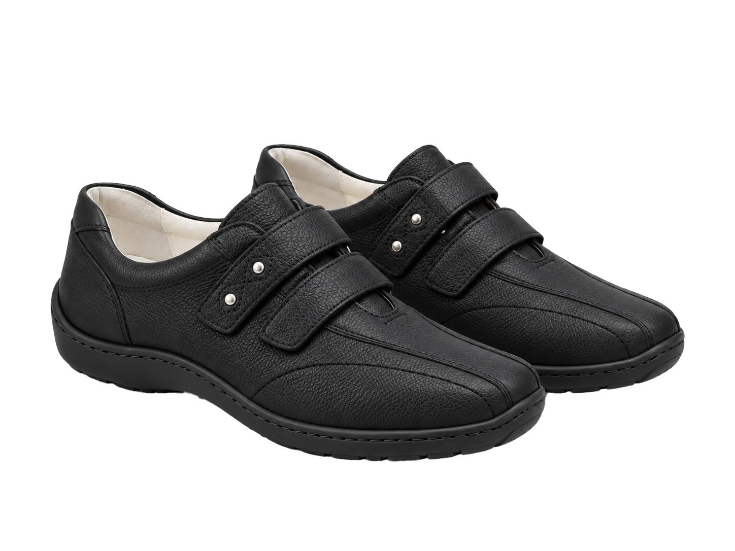 'Henni' women's wide fit (H) strap shoe - black