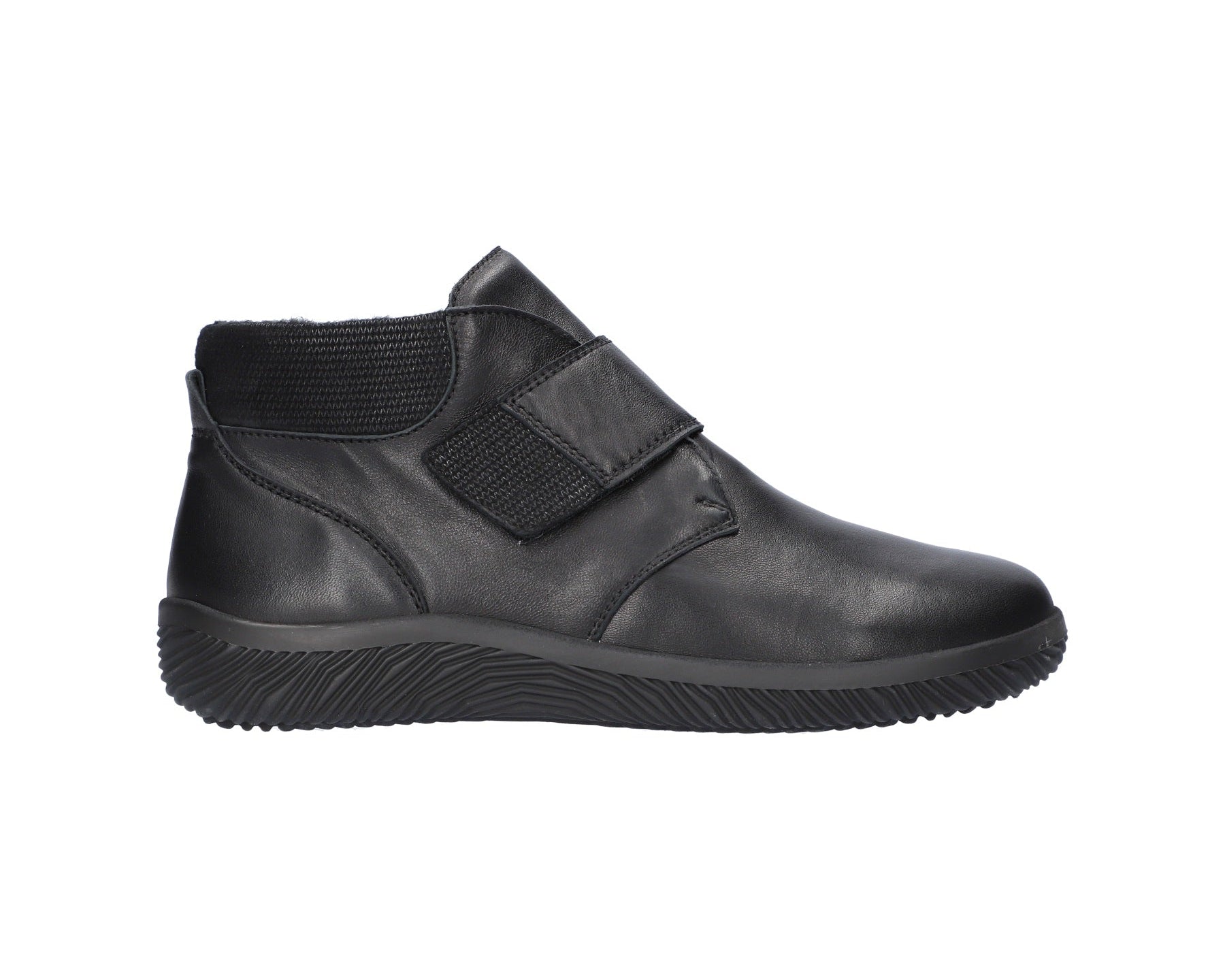 'K-Roya' women's very wide fit (K) strap ankle boot - black
