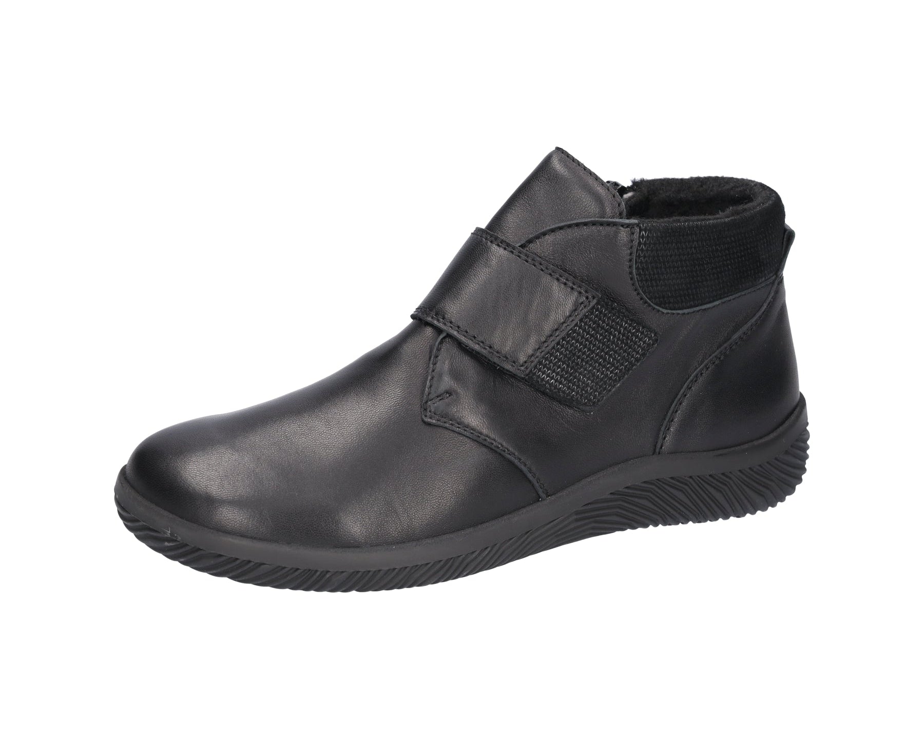 'K-Roya' women's very wide fit (K) strap ankle boot - black