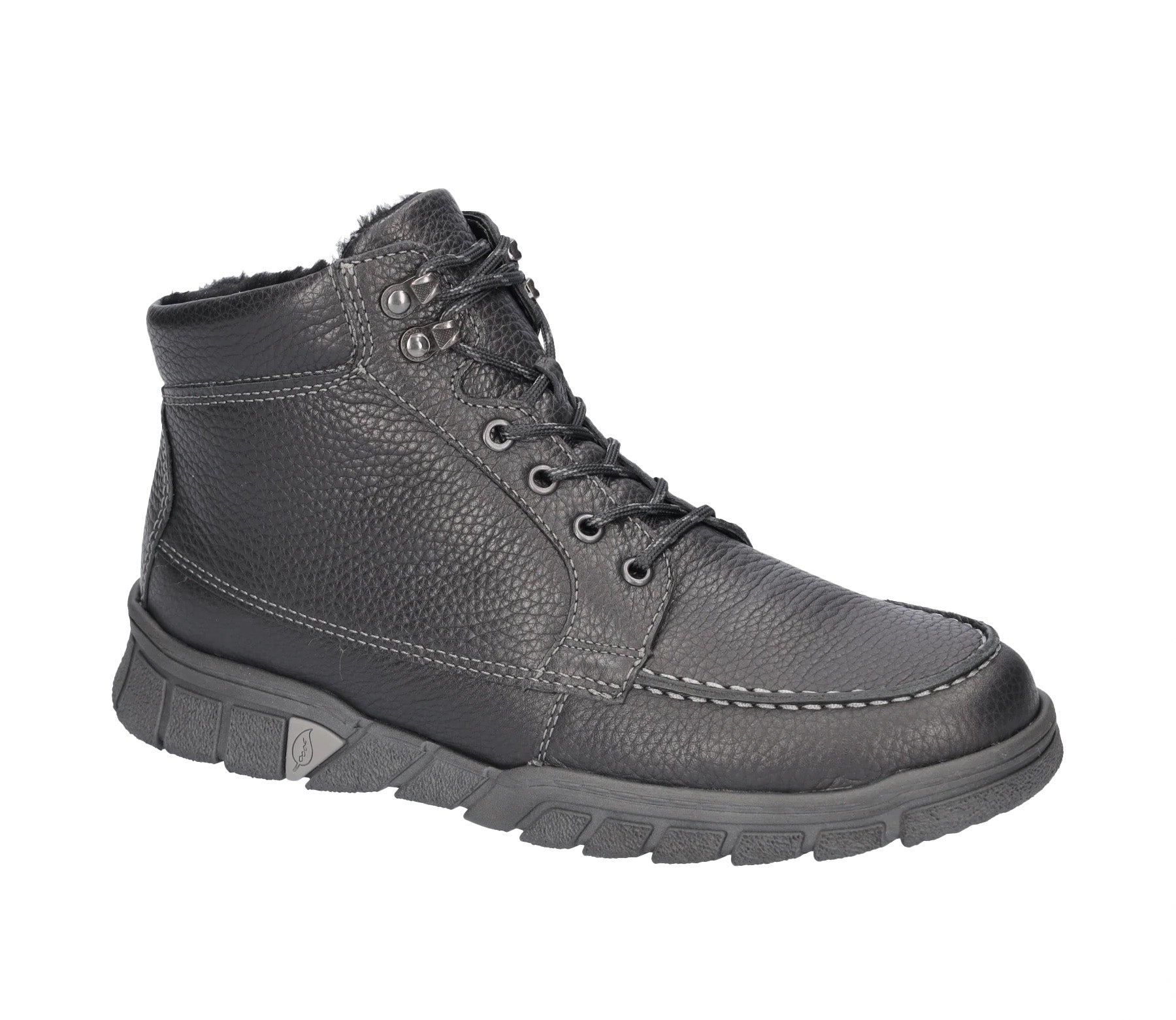 'H-Lino' men's wide fit (H) ankle boot - black