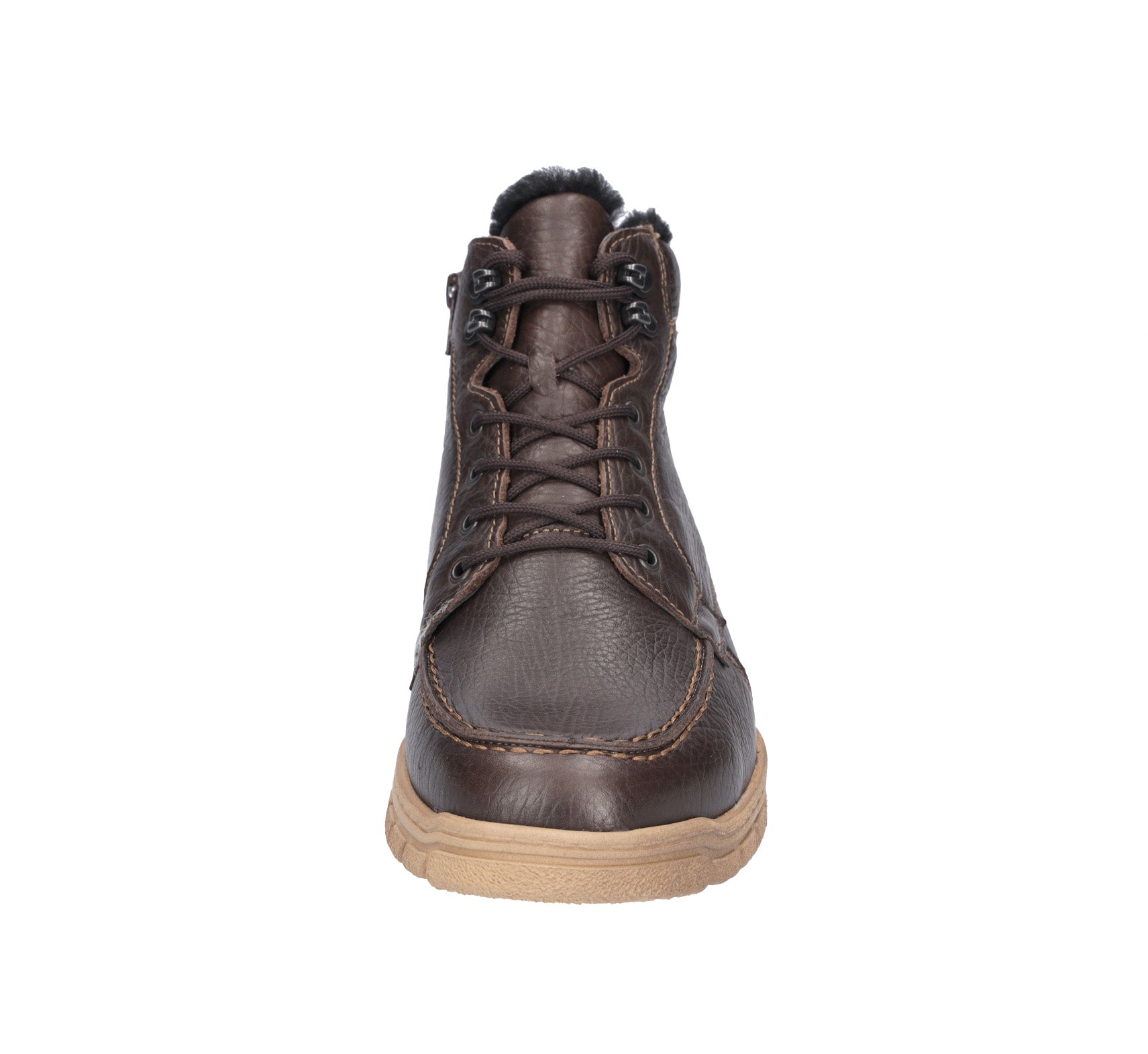 'H-Lino' men's wide fit (H) ankle boot - brown