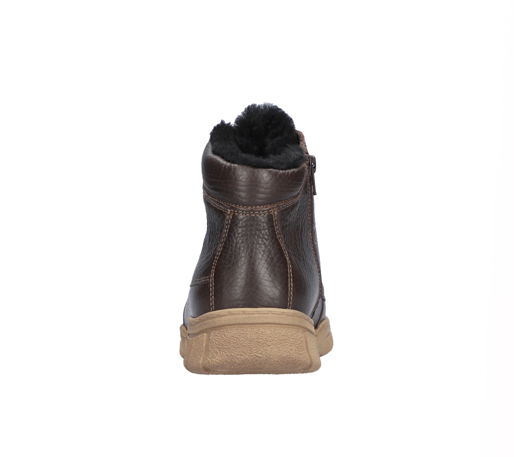 'H-Lino' men's wide fit (H) ankle boot - brown