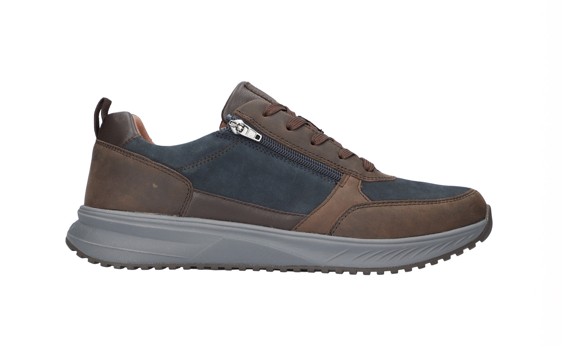 'H-Fred' herre sneakers med bred pasform (H) - grå