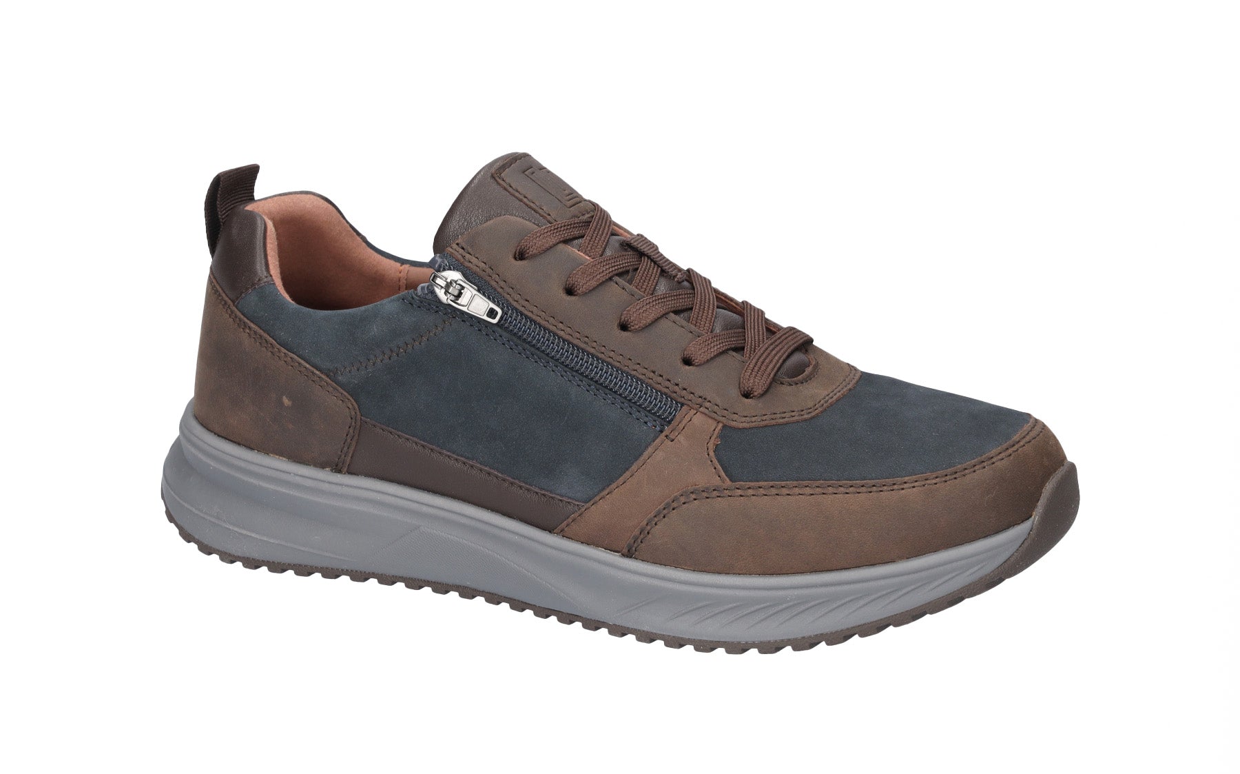 'H-Fred' herre sneakers med bred pasform (H) - grå