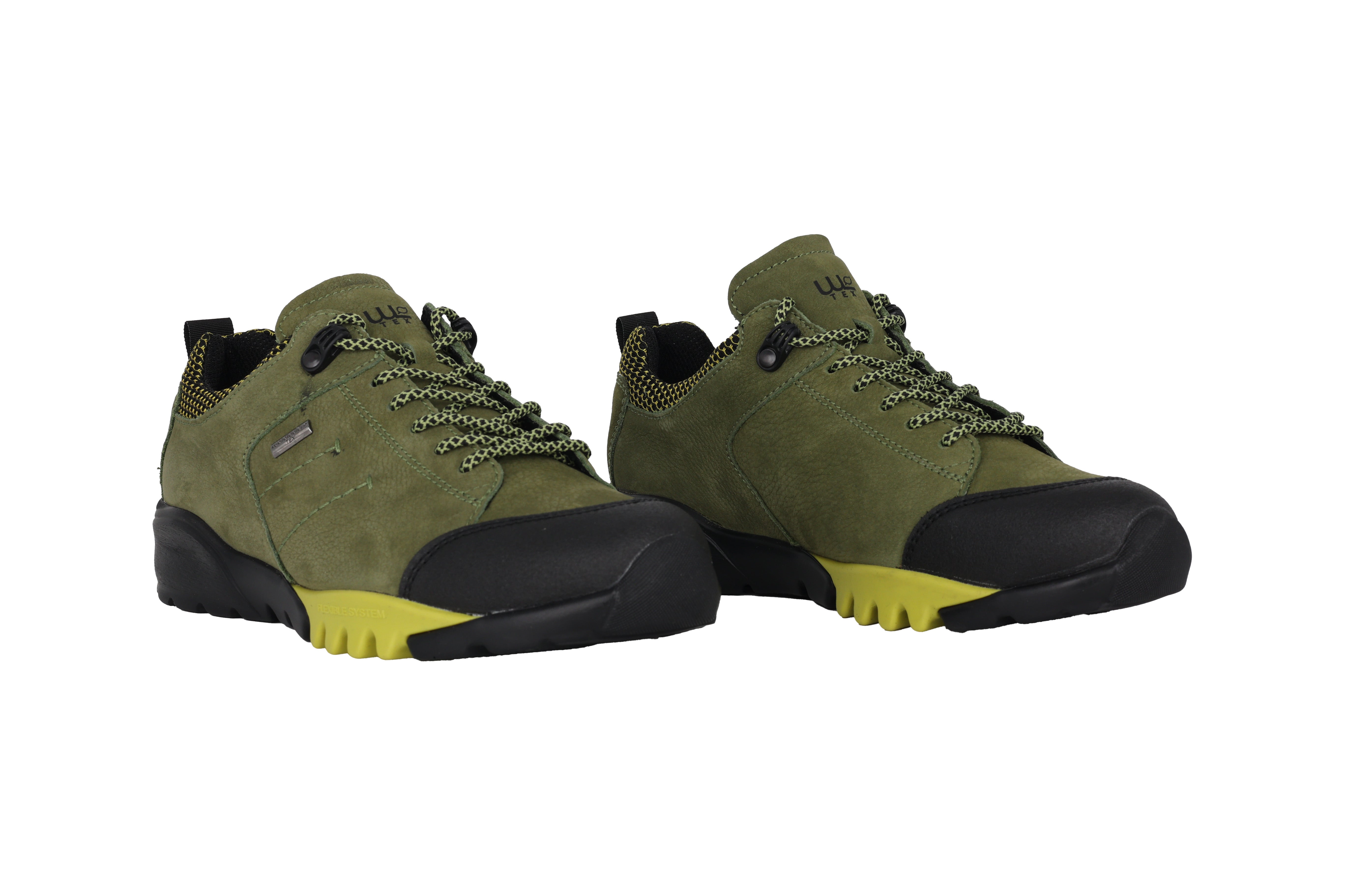 Baskets de marche imperméables coupe large (H) pour femme 'H-Amiata' - vert