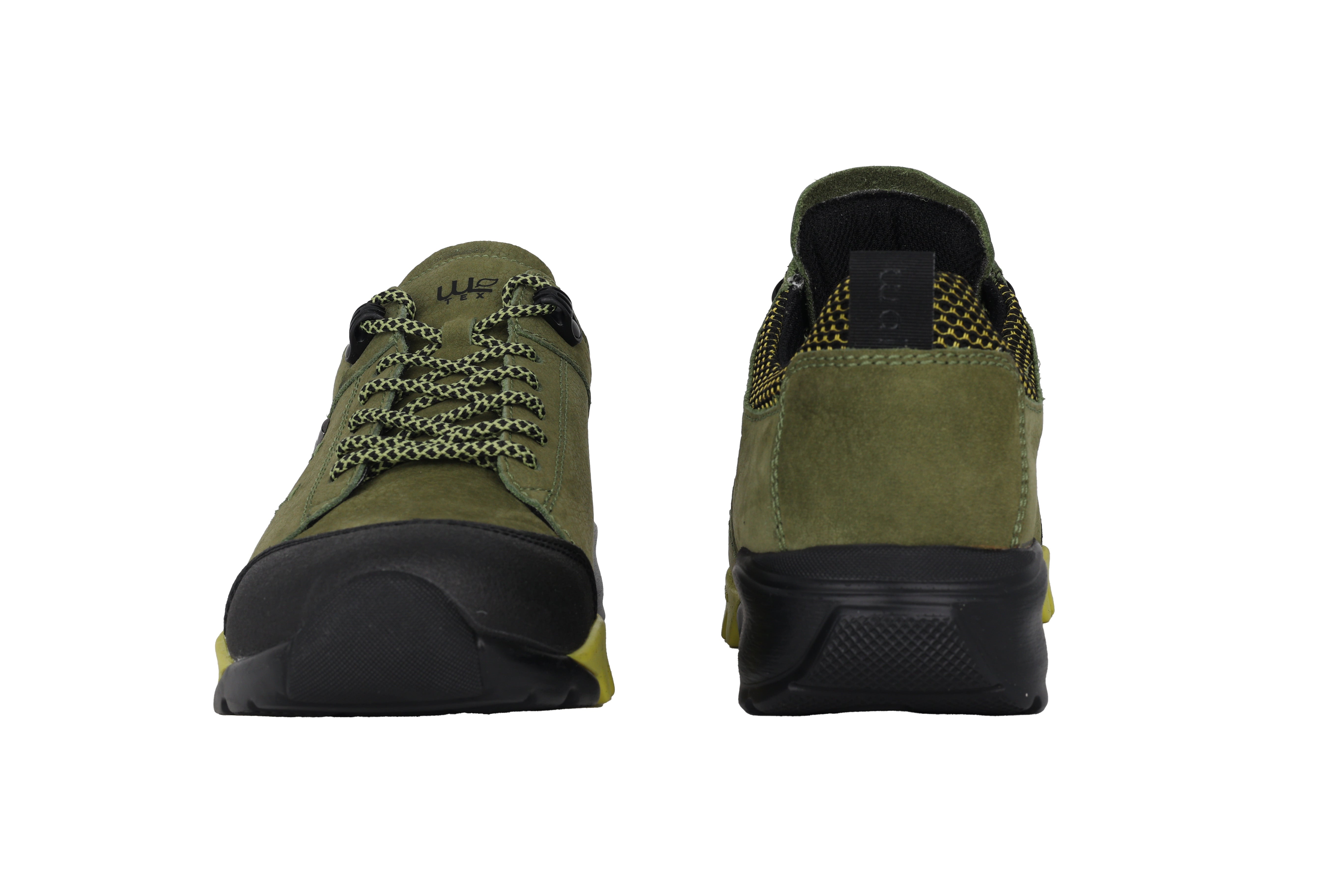 Baskets de marche imperméables coupe large (H) pour femme 'H-Amiata' - vert