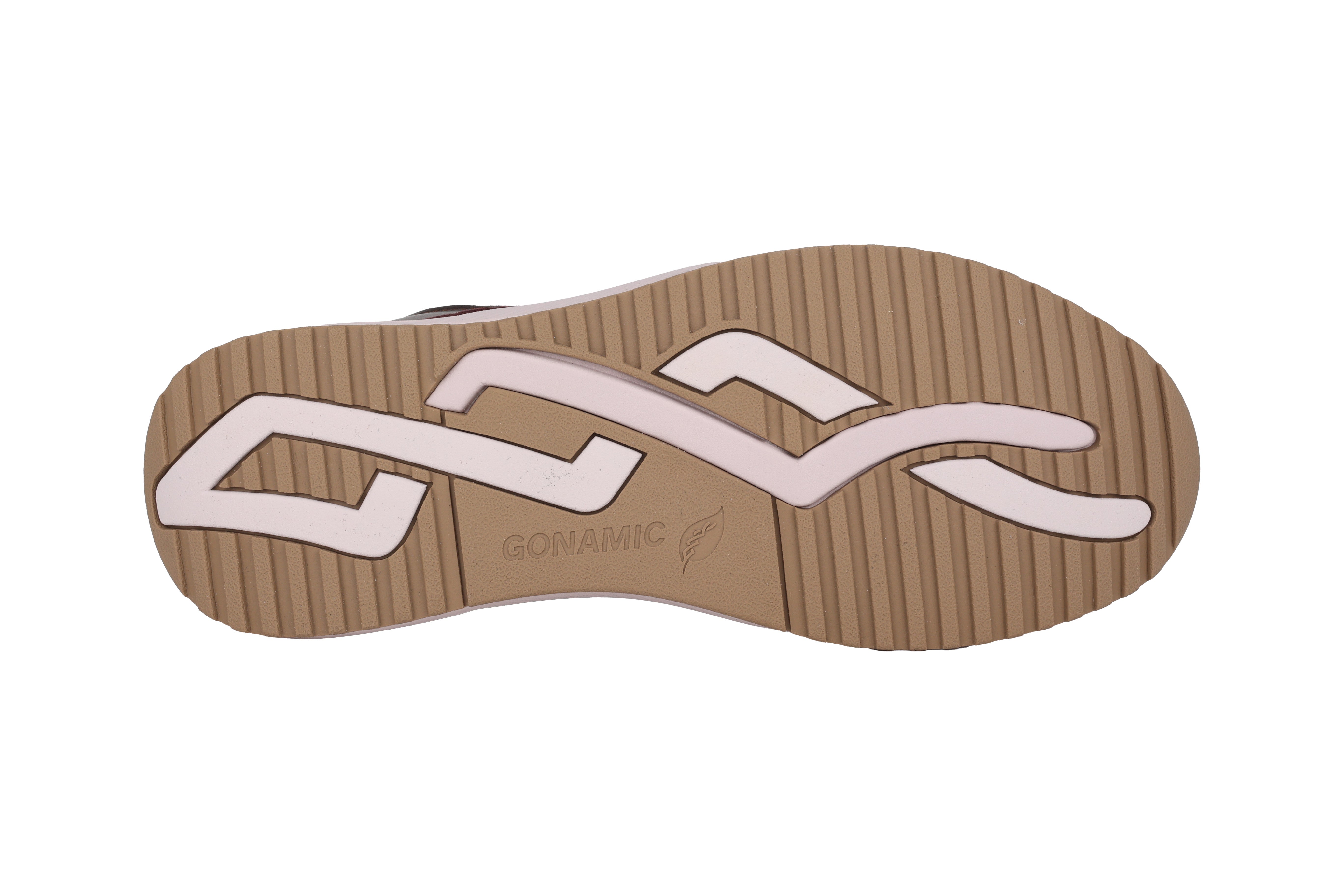 Baskets à lacets et zip pour femme, coupe large (H), 'H-Mara' - rouge