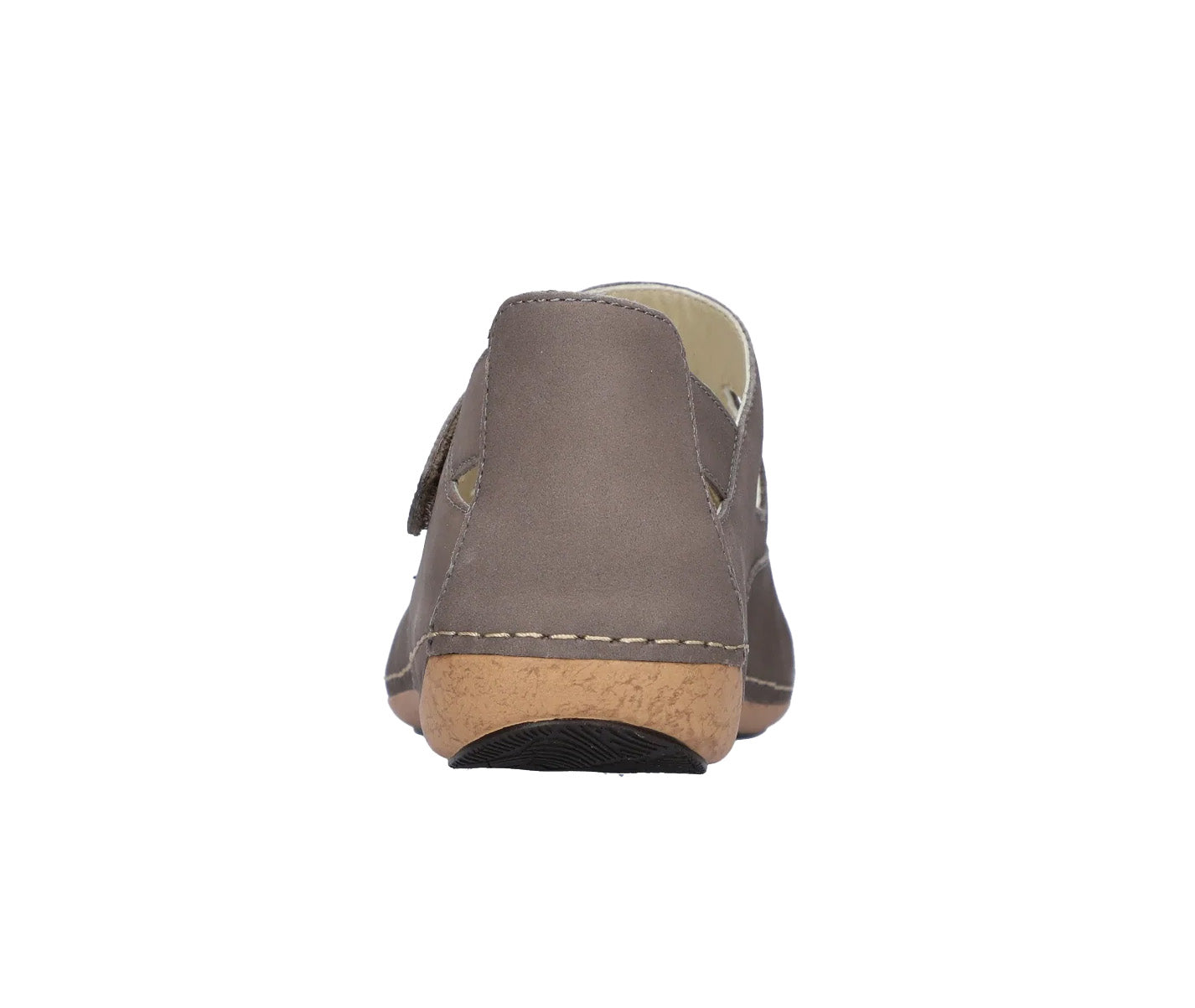 Damessandaal 'Heliett' met brede pasvorm (H) - taupe