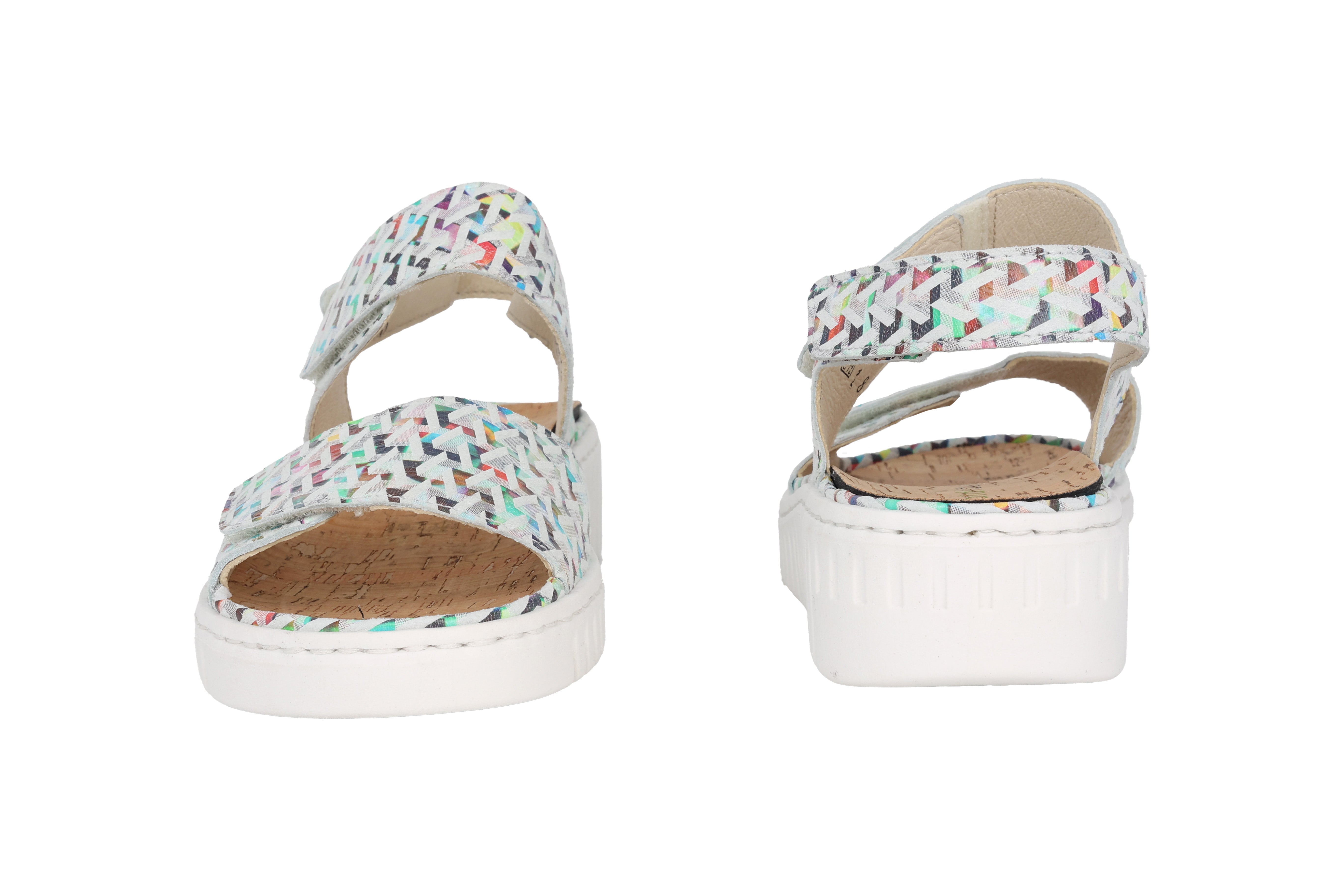 Sandale femme coupe large (H) 'H-Willow' - multicolore