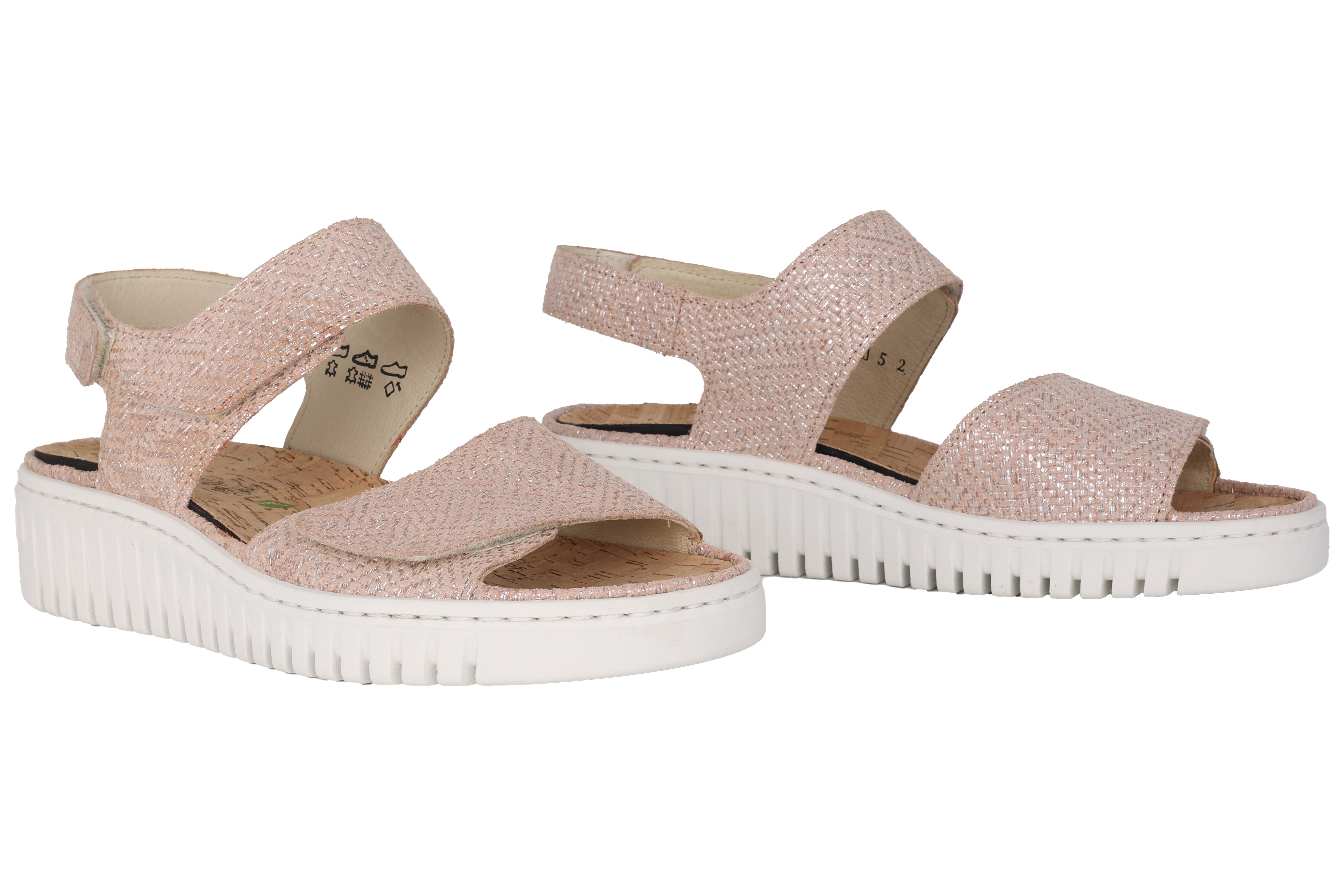 Damessandaal 'H-Willow' met brede pasvorm (H) - roze