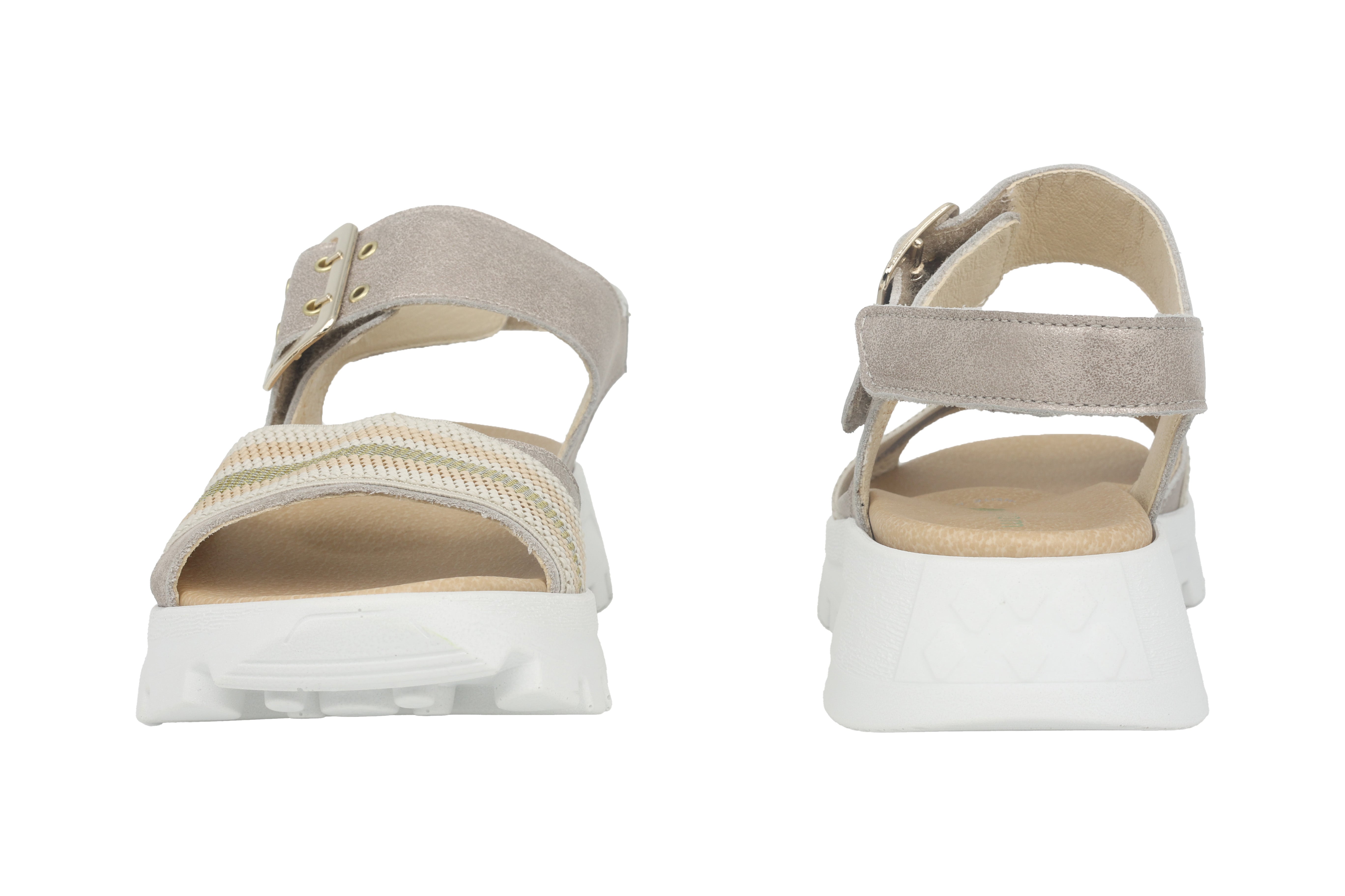 Damen-Sandale 'H-Nele' mit breiter Passform (H) – Silber