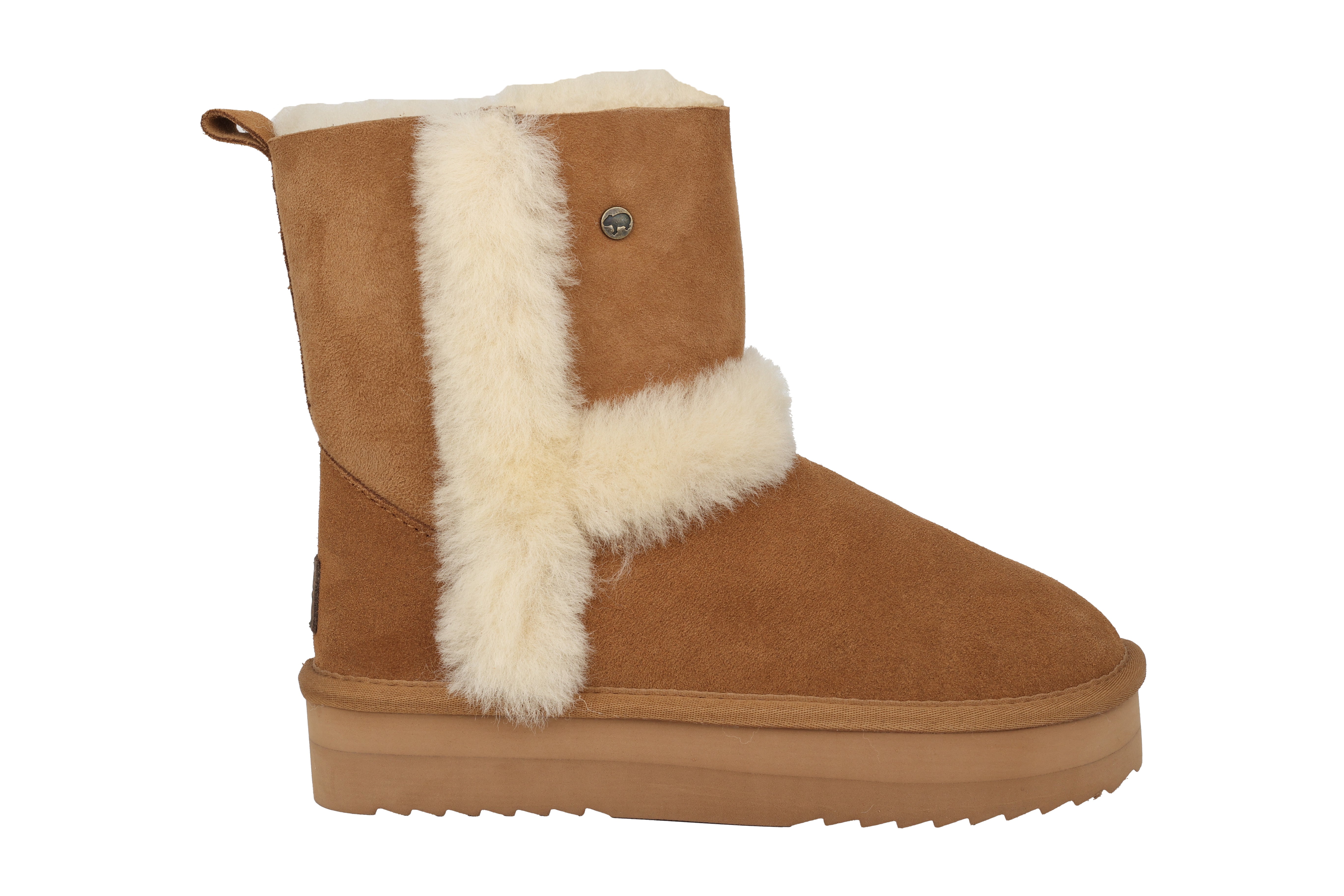 Botte chaude pour femme 'Kangaroo' - Marron