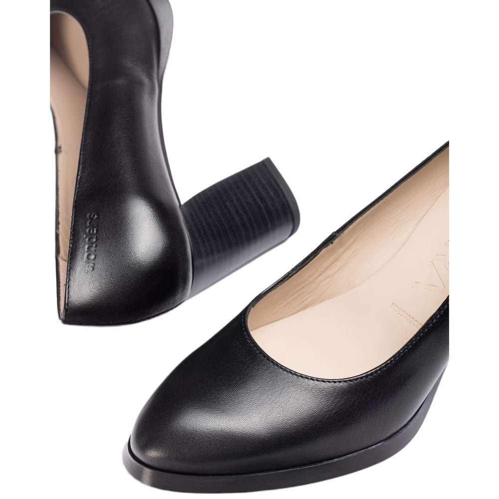 'Vflex 01' women's leather heel pumps - black