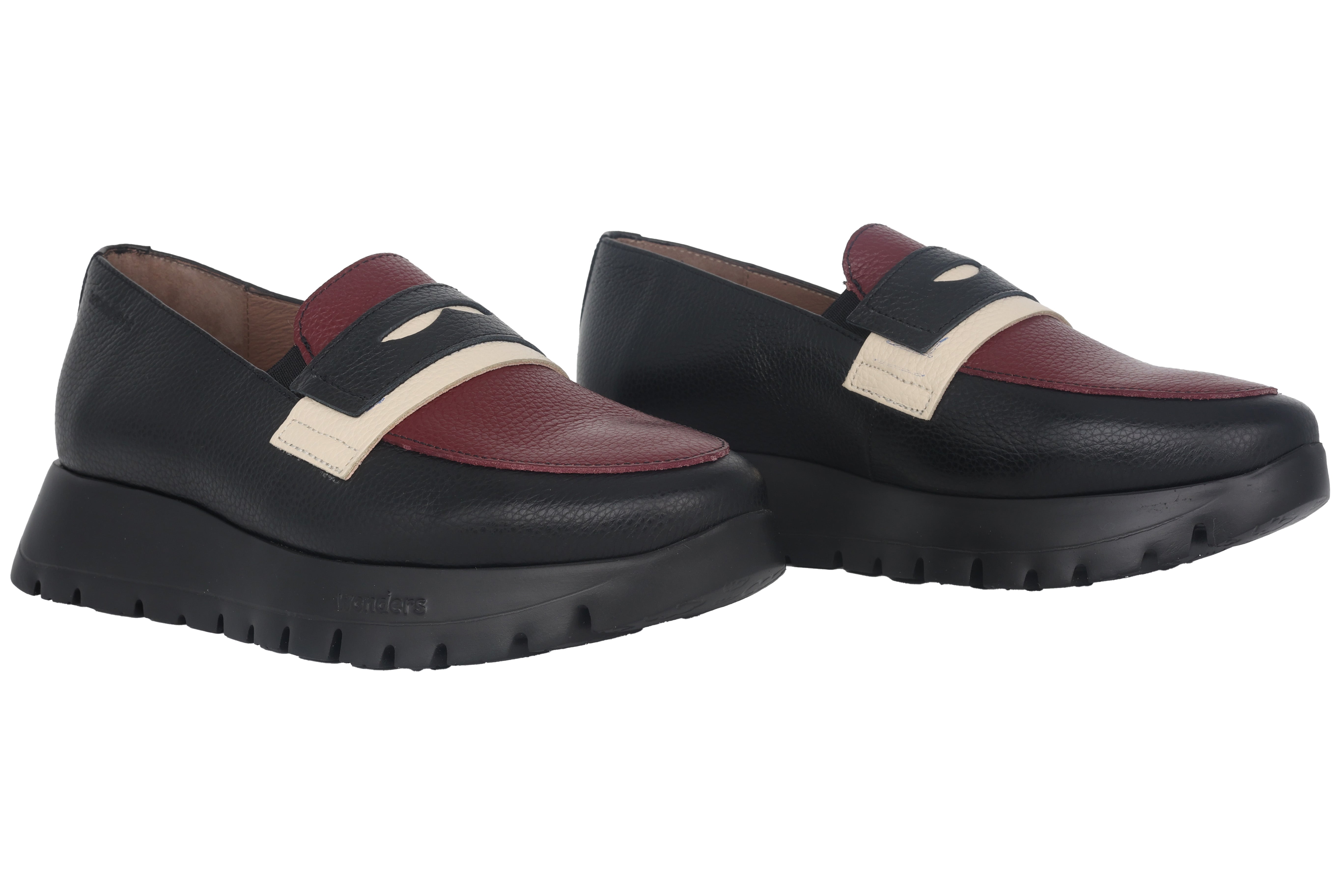 Mocassins femme 'Materia' - mélange noir