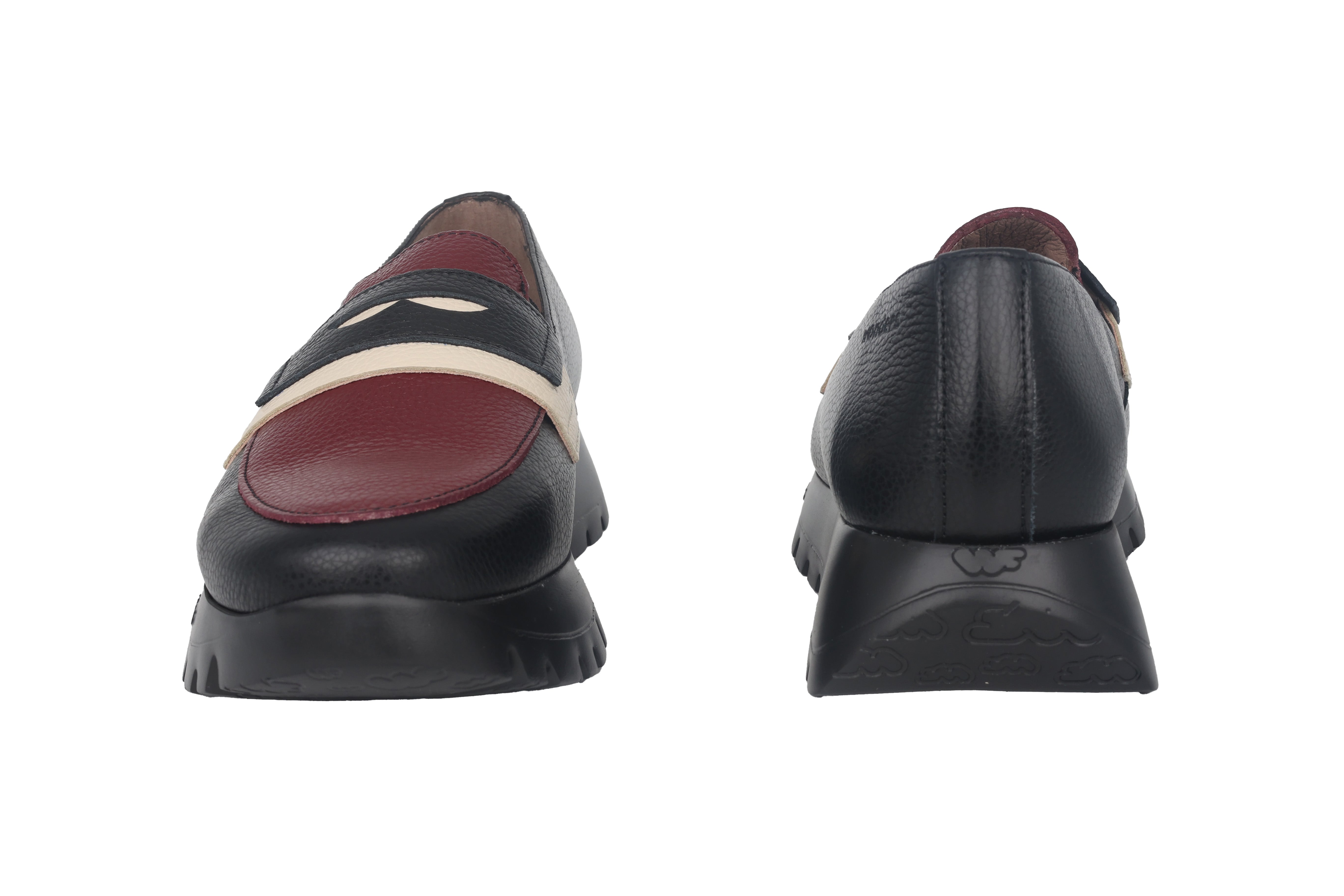 Mocassins femme 'Materia' - mélange noir