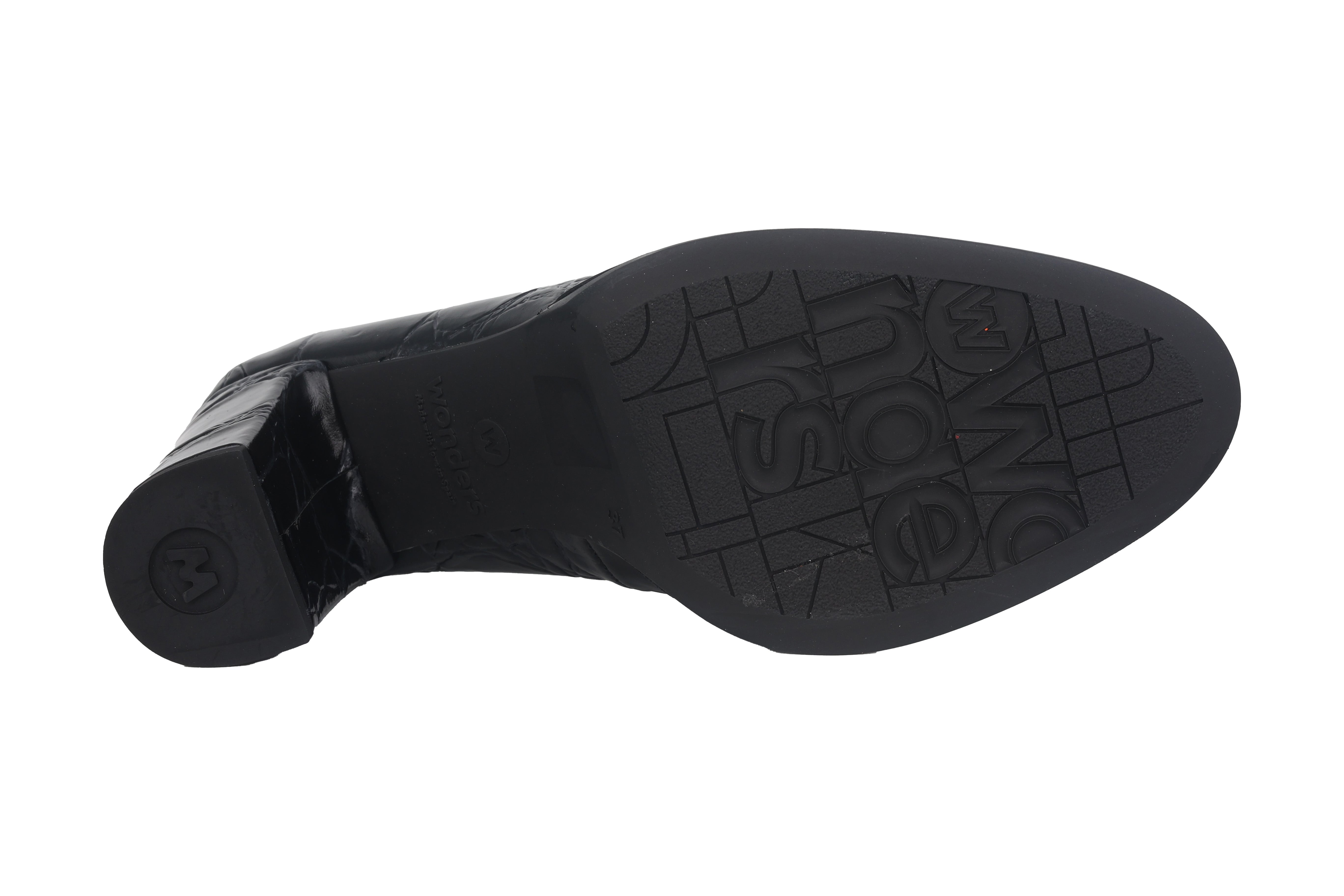 'Denis' women's heeled pump - Black croco