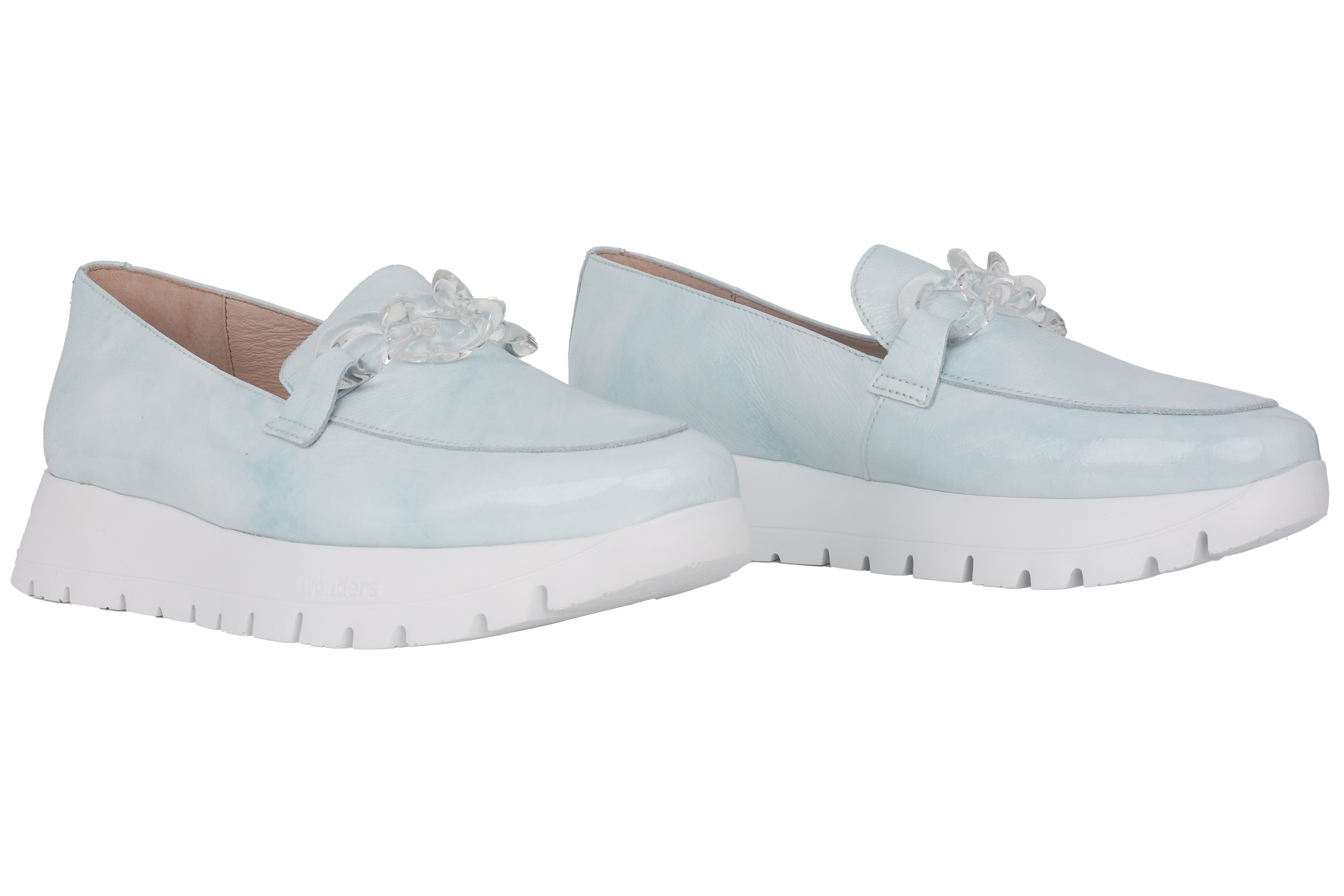 Mocassin femme 'Iris' - Bleu clair