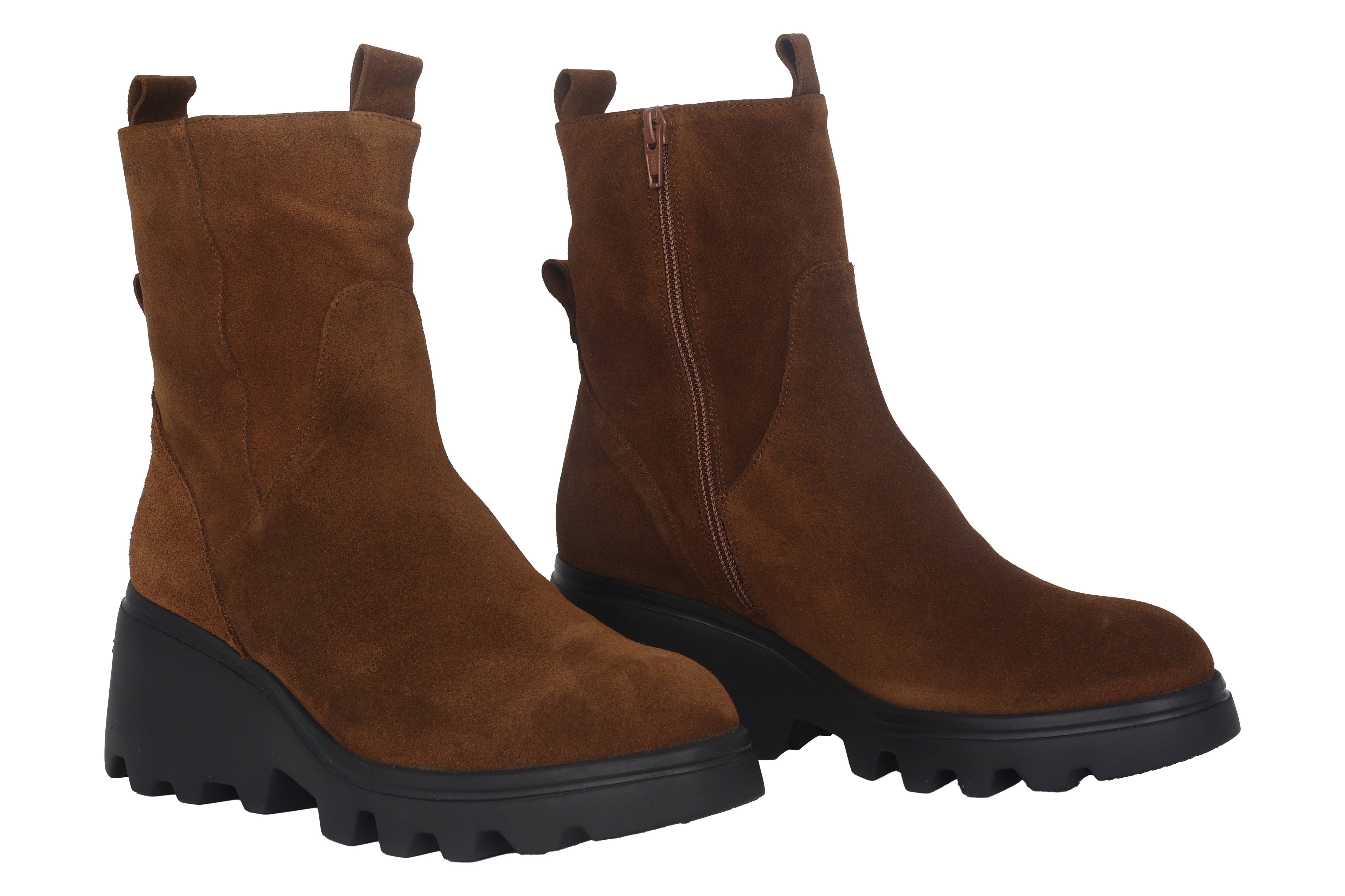 'Leeds' women's wedge boot - brown