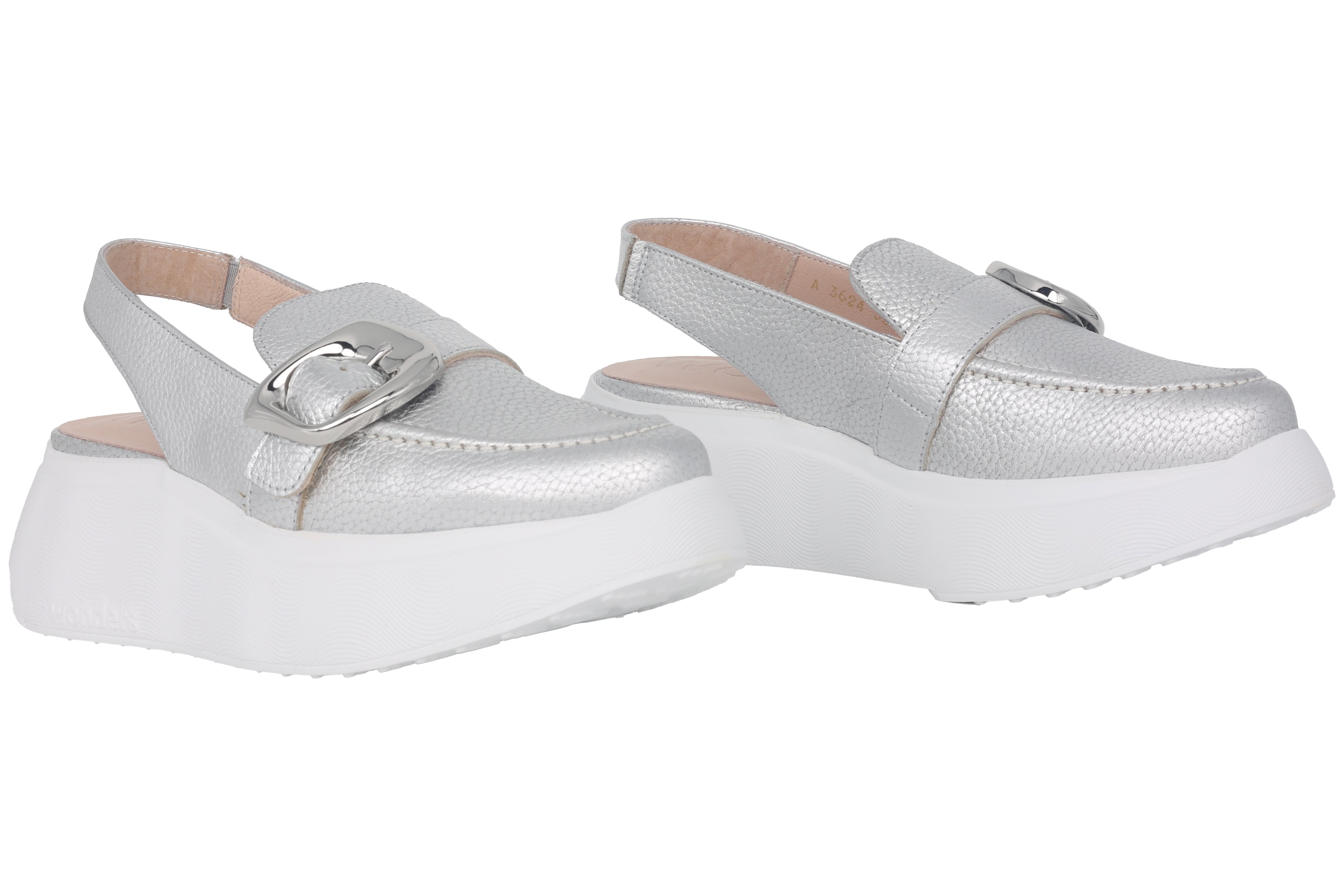 Sandale à bride arrière pour femme 'Acalia' - argent